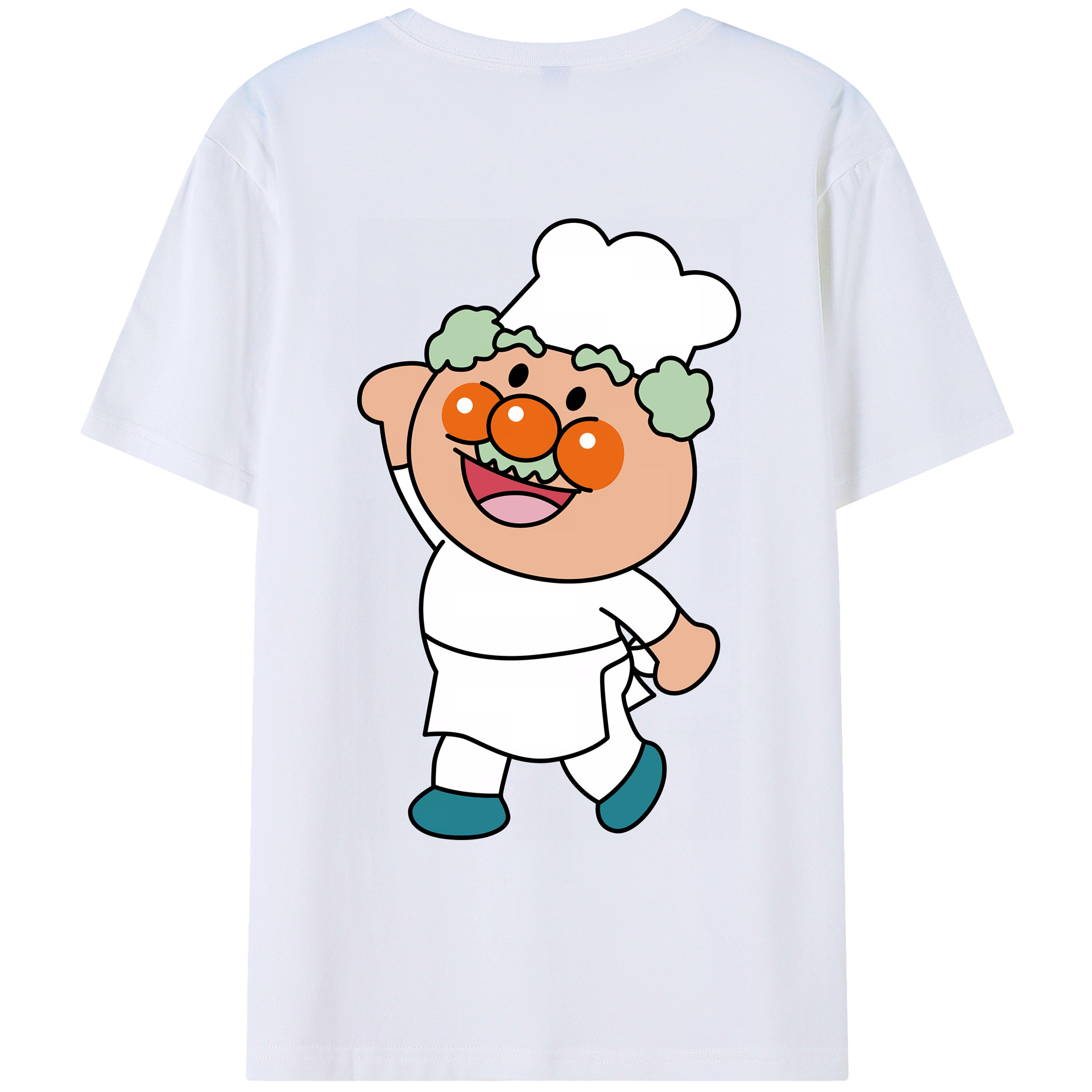 （画像用） アンパンマン Anpanman 綿100％ メンズ半袖Tシャツ（バックプリント） 通気性