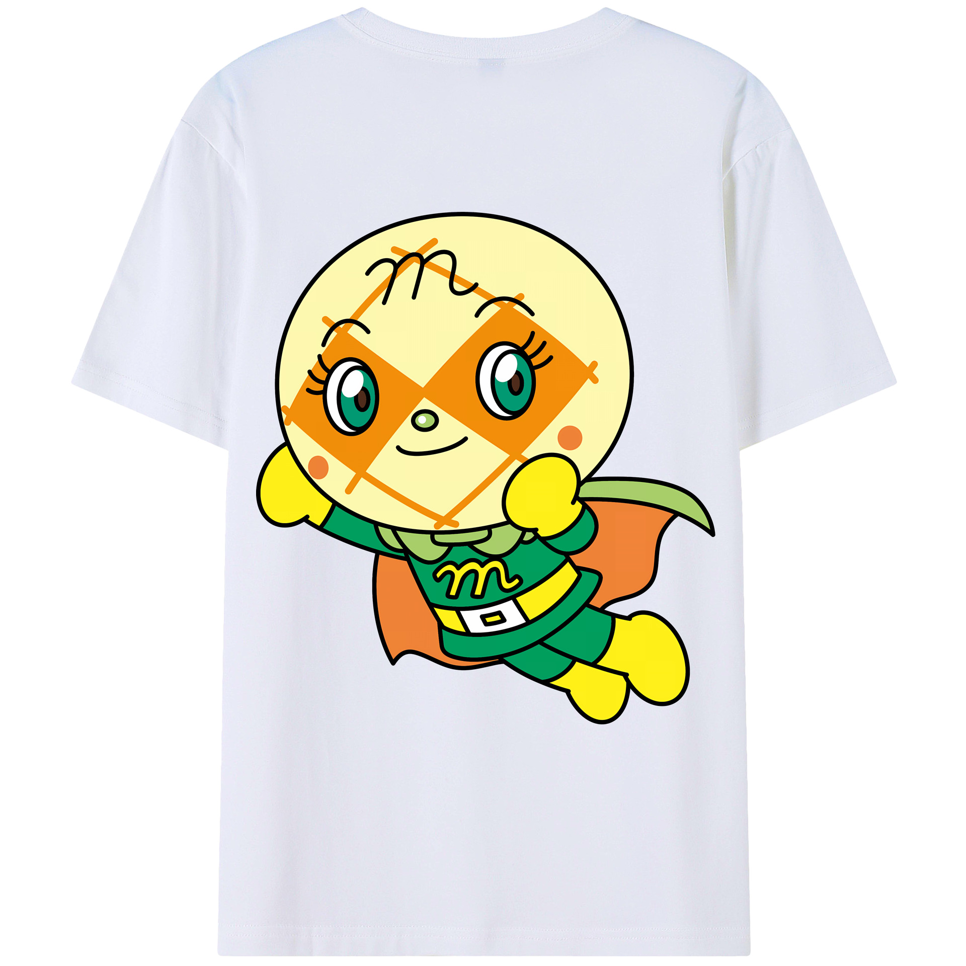 （画像用） アンパンマン Anpanman 綿100％ メンズ半袖Tシャツ（バックプリント） 通気性