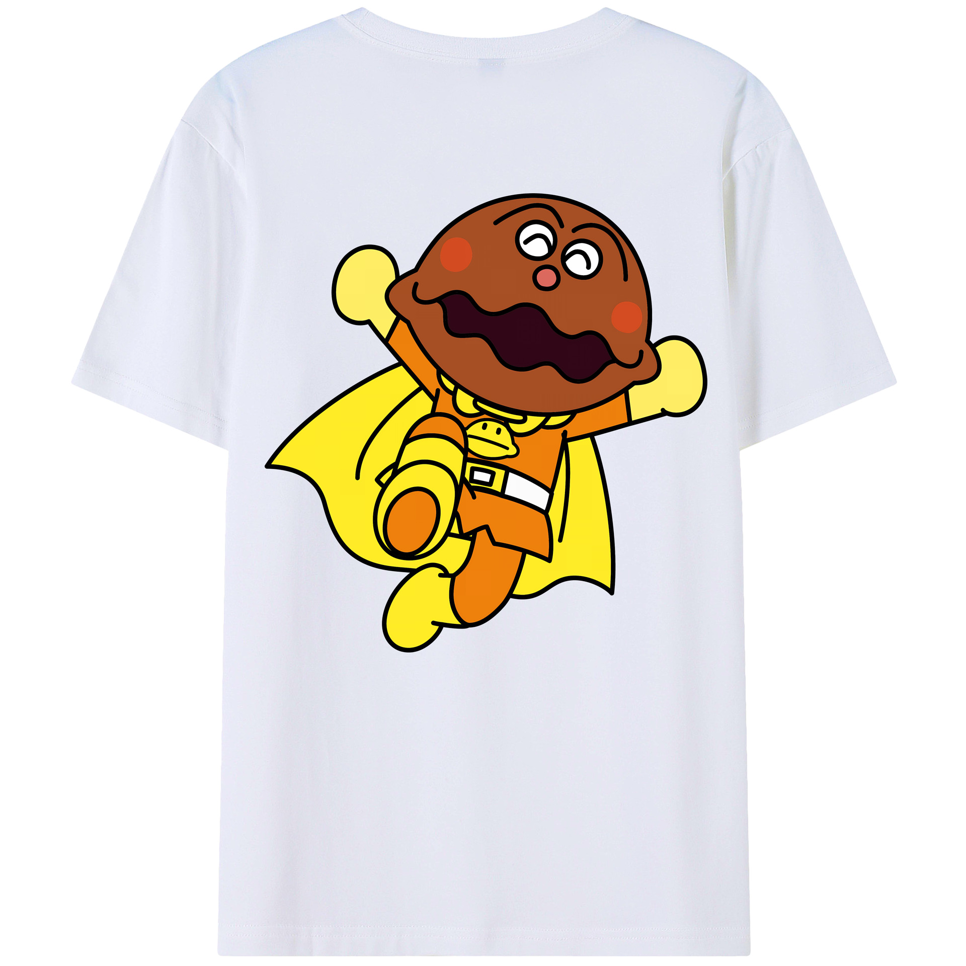（画像用） アンパンマン Anpanman 綿100％ メンズ半袖Tシャツ（バックプリント） 通気性