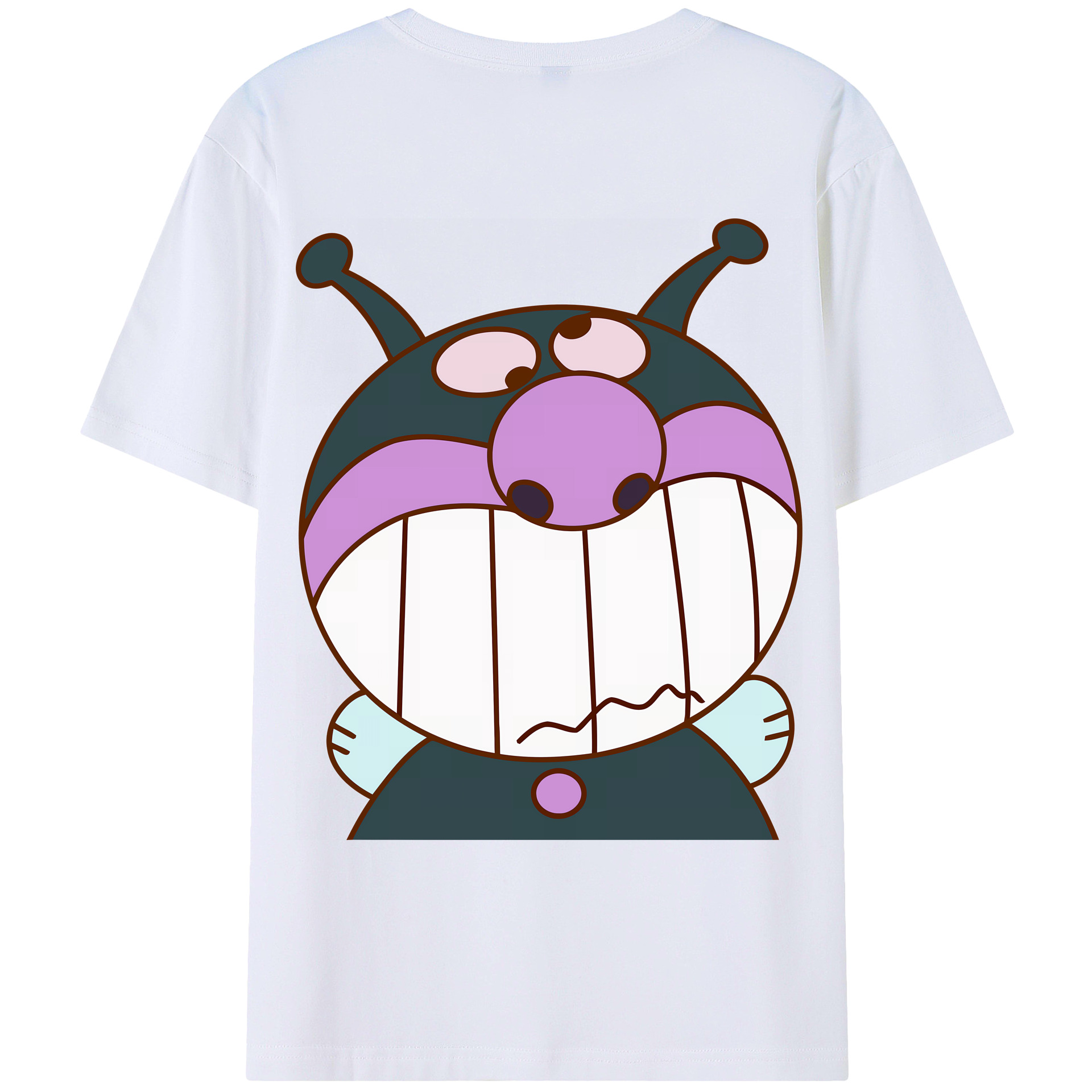 （画像用） アンパンマン Anpanman 綿100％ メンズ半袖Tシャツ（バックプリント） 通気性
