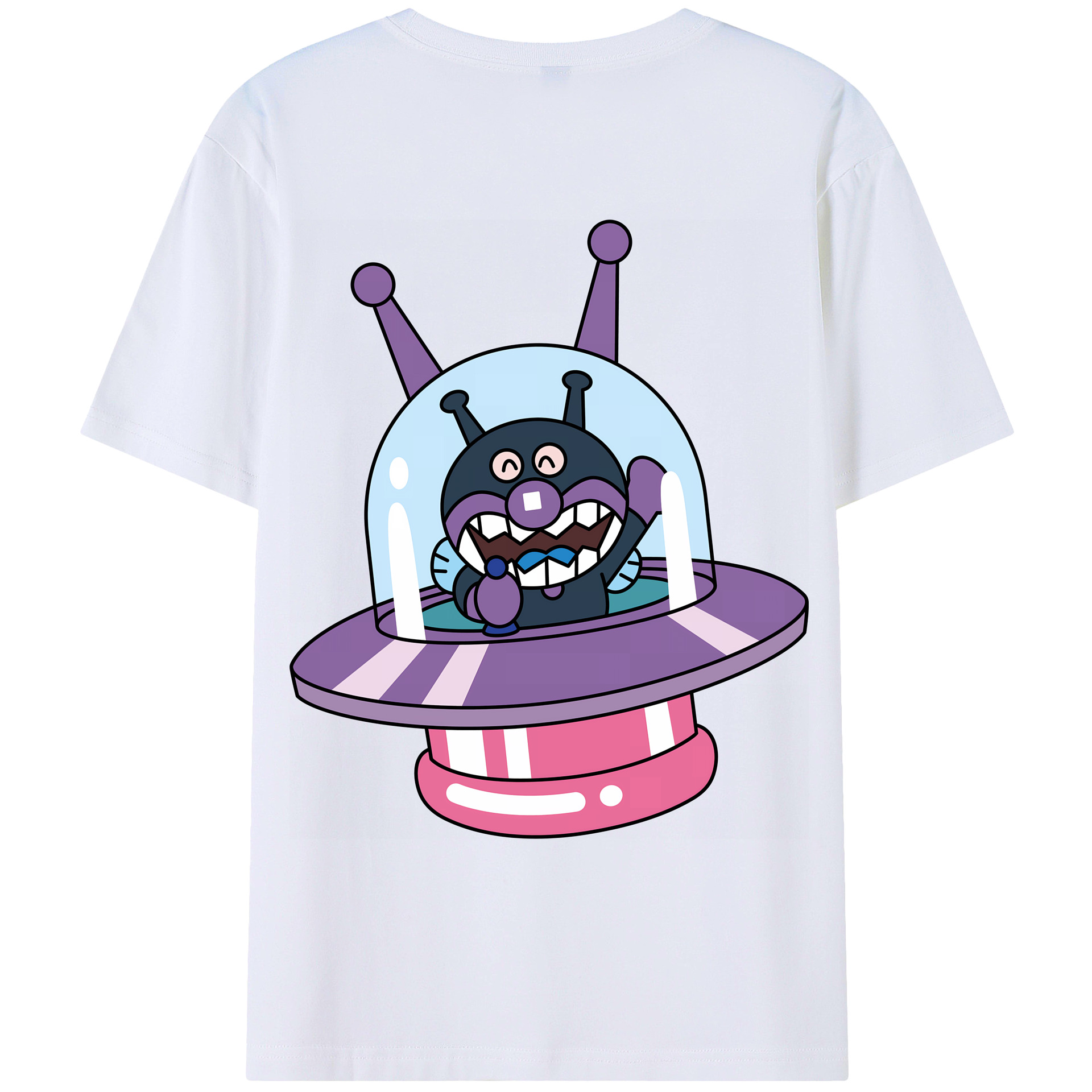 （画像用） アンパンマン Anpanman 綿100％ メンズ半袖Tシャツ（バックプリント） 通気性