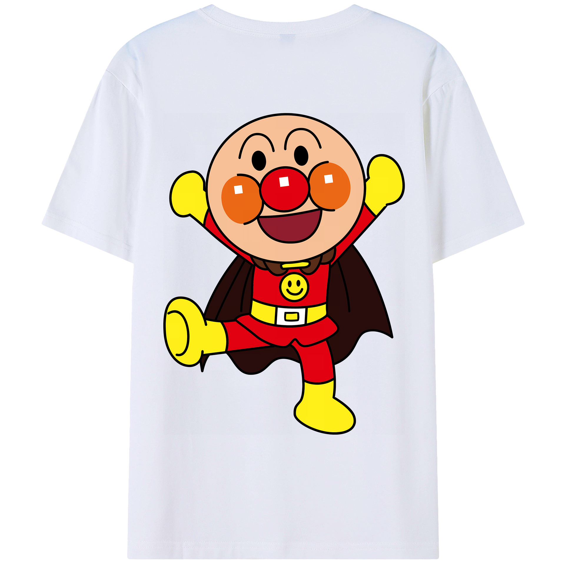 （画像用） アンパンマン Anpanman 綿100％ メンズ半袖Tシャツ（バックプリント） 通気性