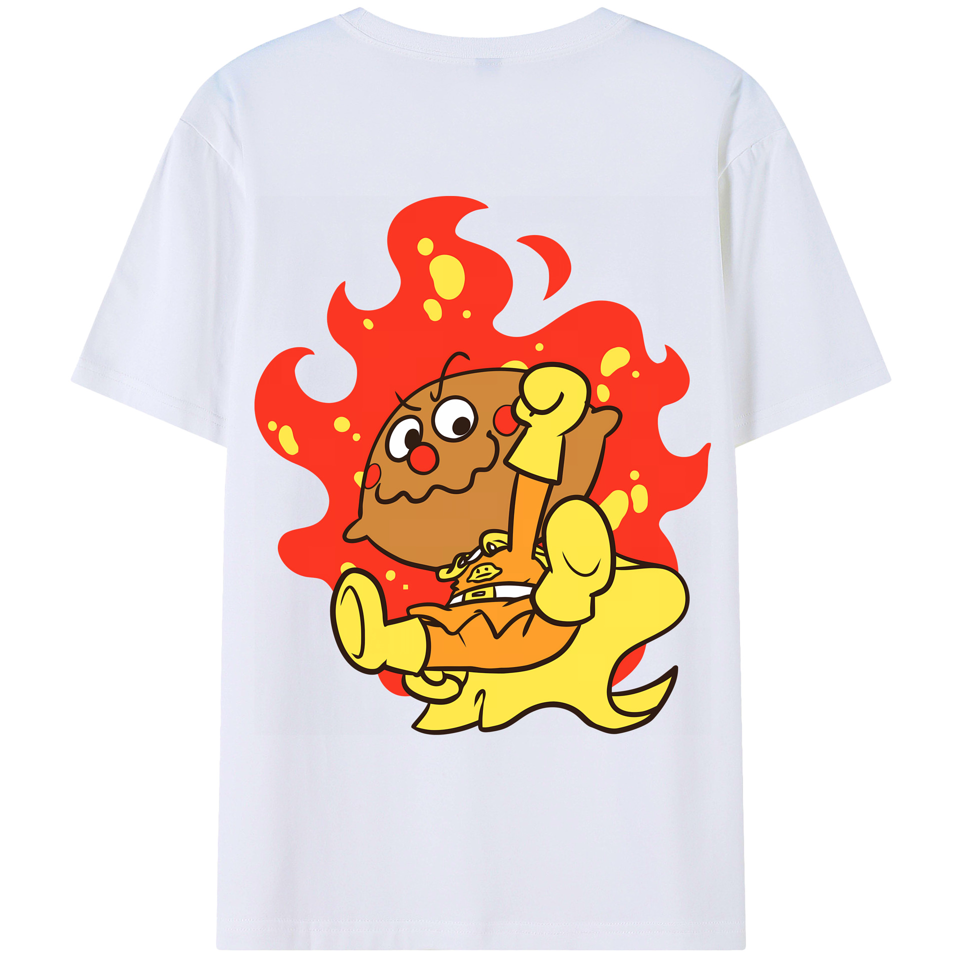 （画像用） アンパンマン Anpanman 綿100％ メンズ半袖Tシャツ（バックプリント） 通気性