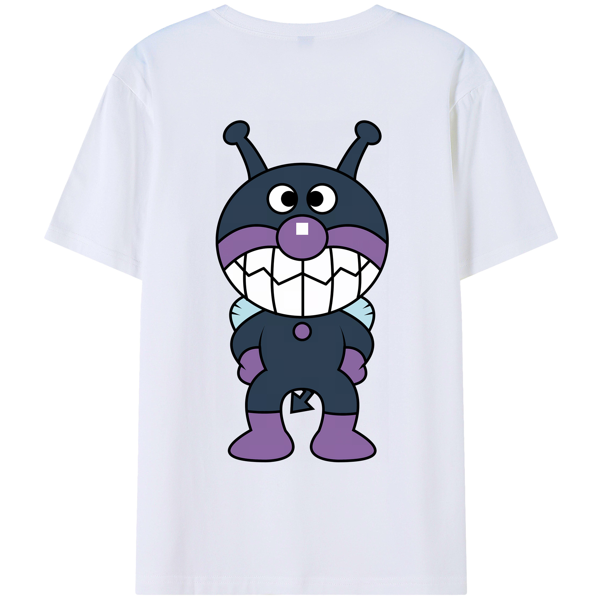 （画像用） アンパンマン Anpanman 綿100％ メンズ半袖Tシャツ（バックプリント） 通気性
