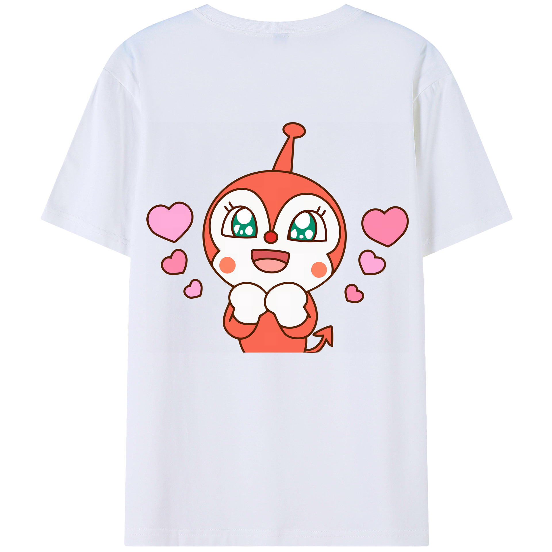 （画像用） アンパンマン Anpanman 綿100％ メンズ半袖Tシャツ（バックプリント） 通気性