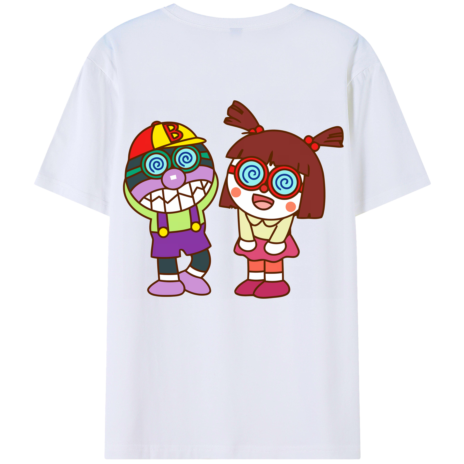 （画像用） アンパンマン Anpanman 綿100％ メンズ半袖Tシャツ（バックプリント） 通気性