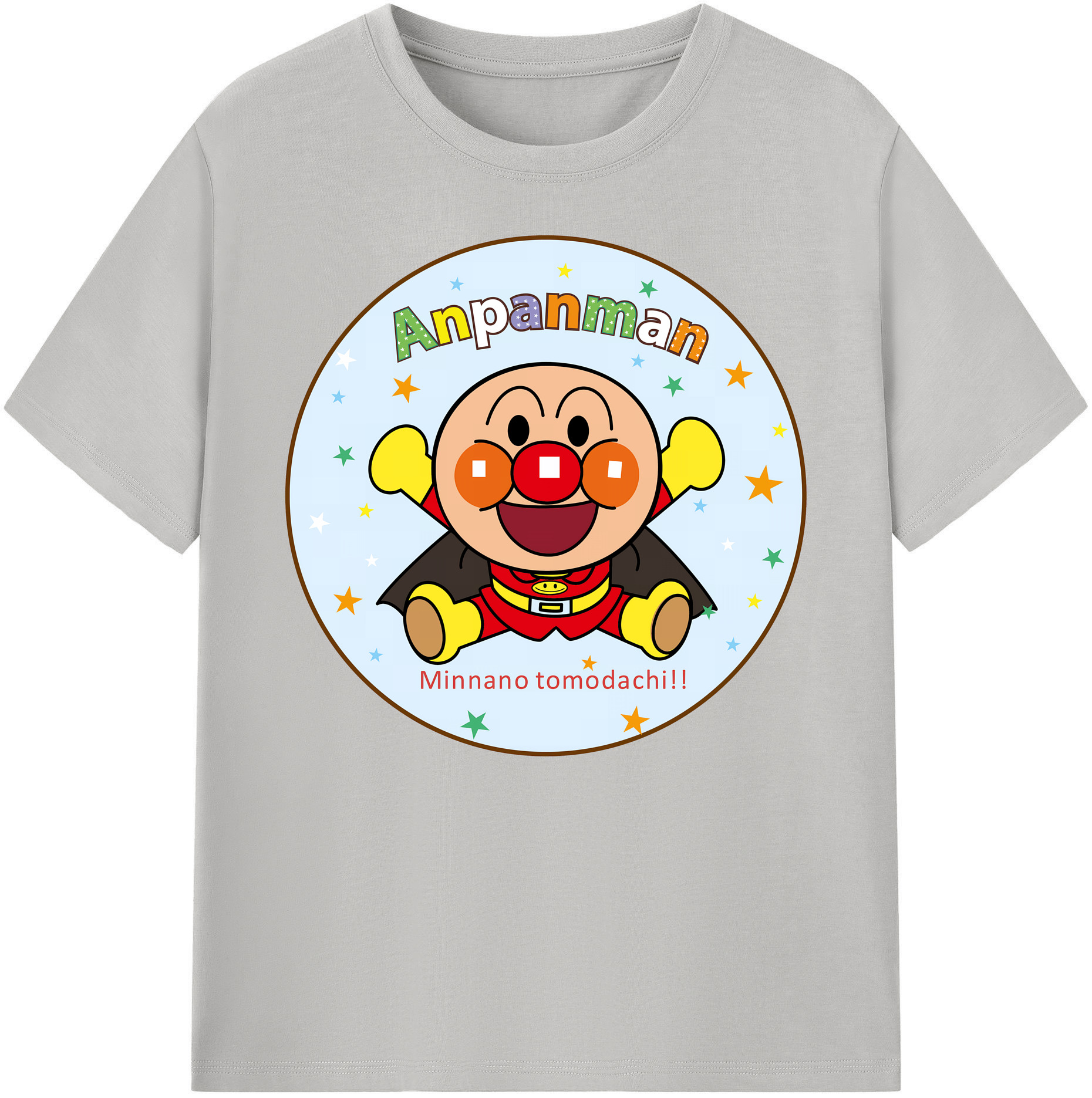 （画像用） アンパンマン Anpanman 綿100％ メンズ半袖Tシャツ｜肌触りやわらか＆通気性