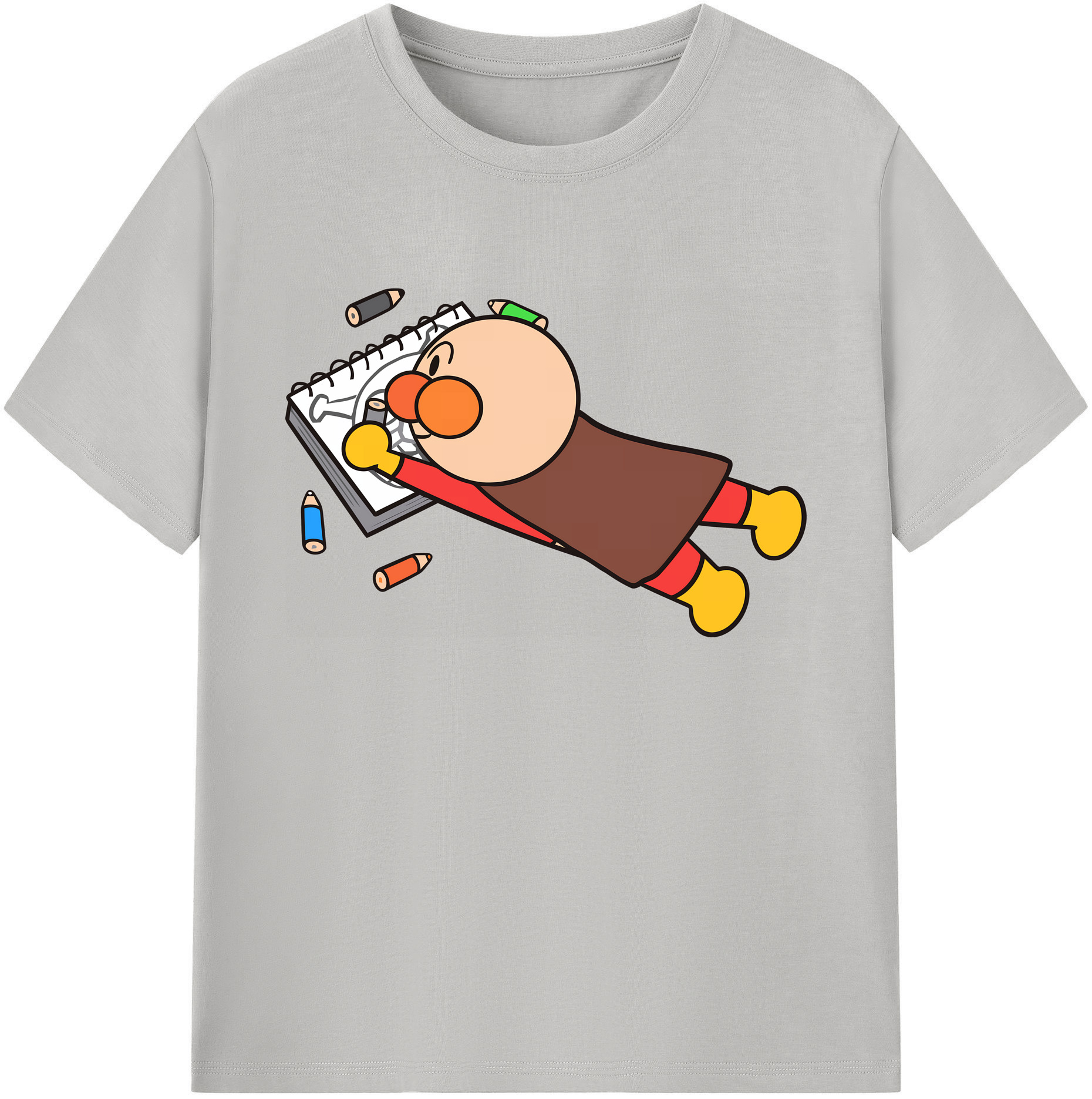 （画像用） アンパンマン Anpanman 綿100％ メンズ半袖Tシャツ｜肌触りやわらか＆通気性