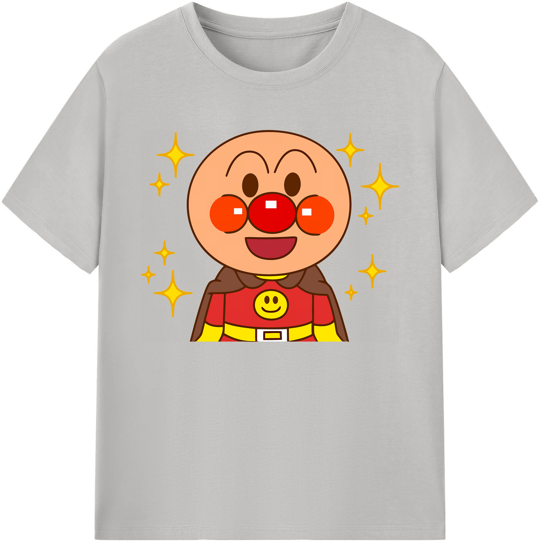 （画像用） アンパンマン Anpanman 綿100％ メンズ半袖Tシャツ｜肌触りやわらか＆通気性