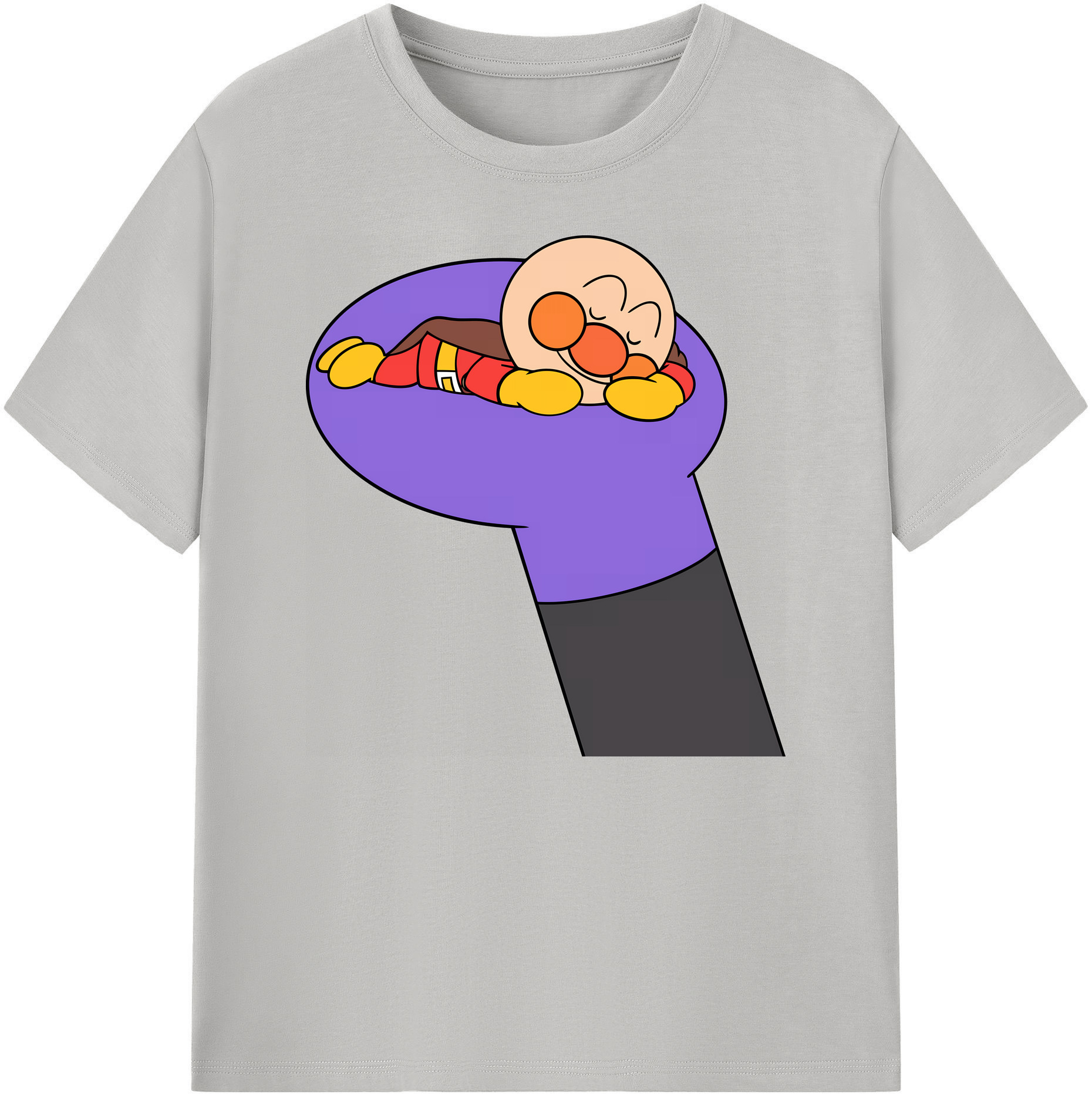 （画像用） アンパンマン Anpanman 綿100％ メンズ半袖Tシャツ｜肌触りやわらか＆通気性