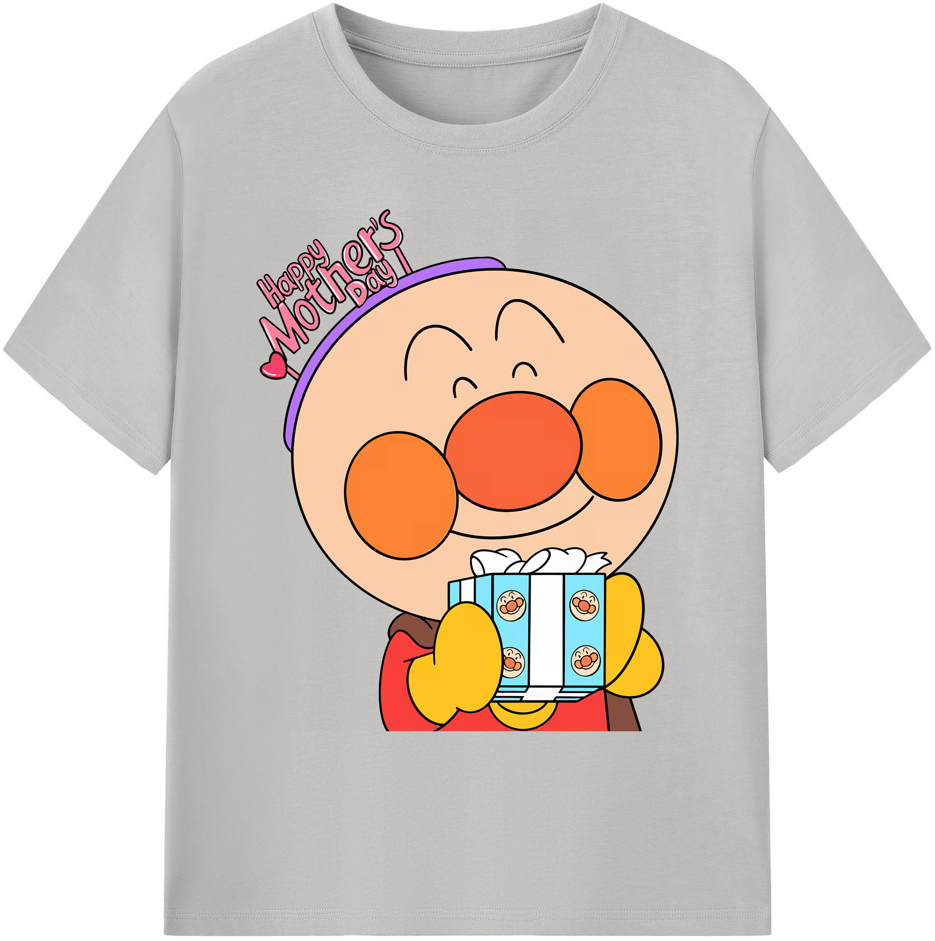 （画像用） アンパンマン Anpanman 綿100％ メンズ半袖Tシャツ｜肌触りやわらか＆通気性