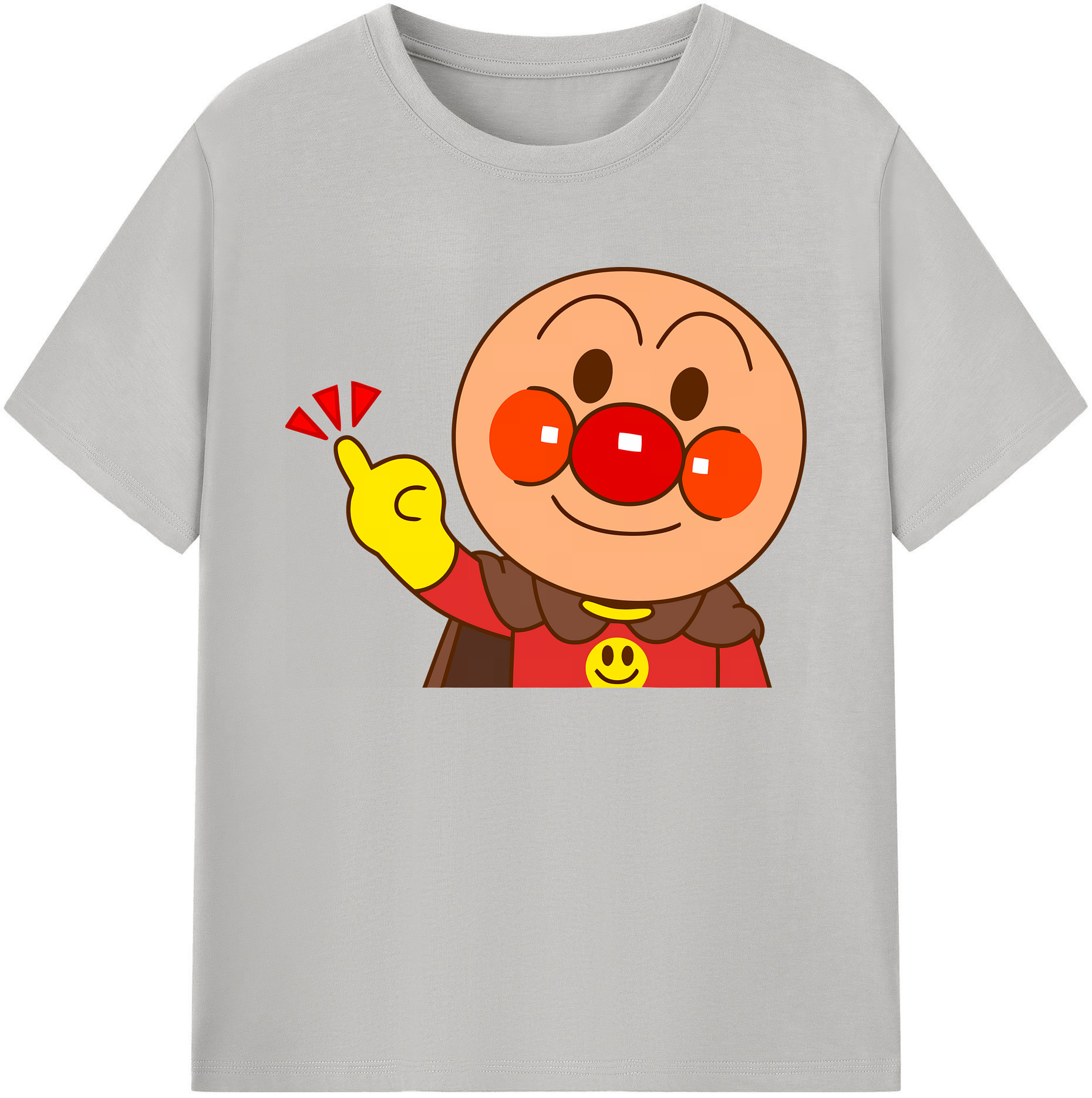 （画像用） アンパンマン Anpanman 綿100％ メンズ半袖Tシャツ｜肌触りやわらか＆通気性
