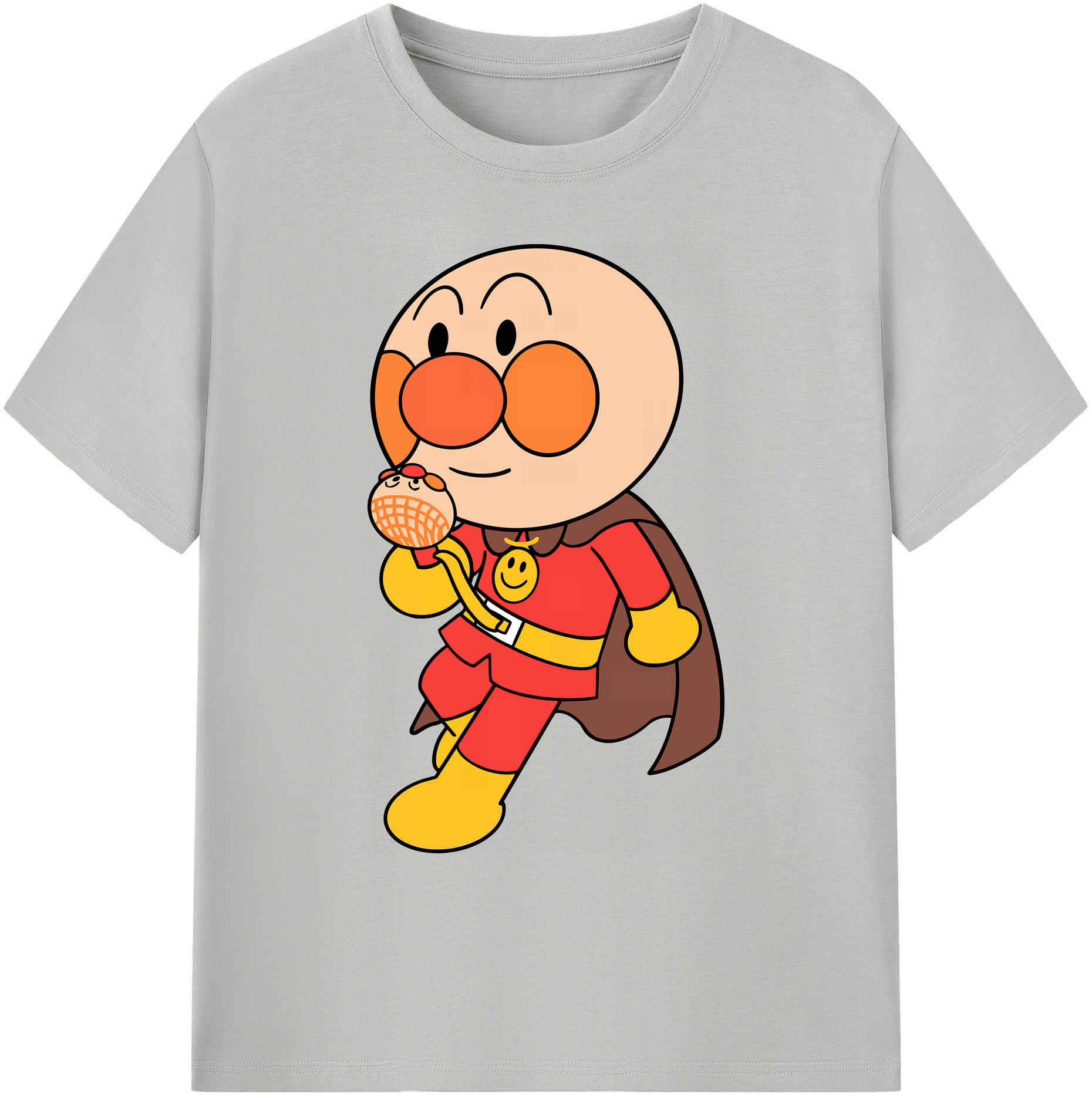 （画像用） アンパンマン Anpanman 綿100％ メンズ半袖Tシャツ｜肌触りやわらか＆通気性