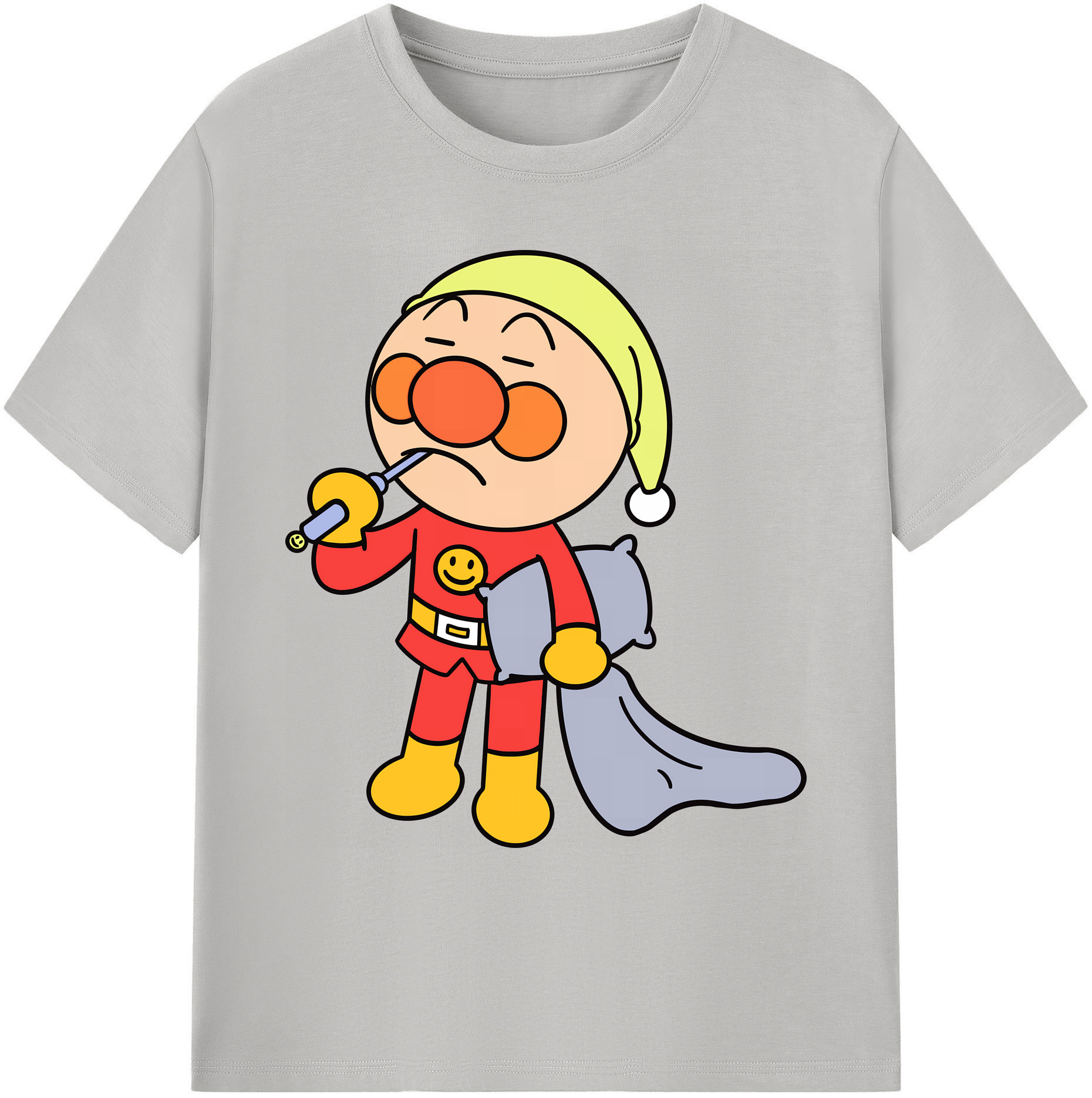 （画像用） アンパンマン Anpanman 綿100％ メンズ半袖Tシャツ｜肌触りやわらか＆通気性