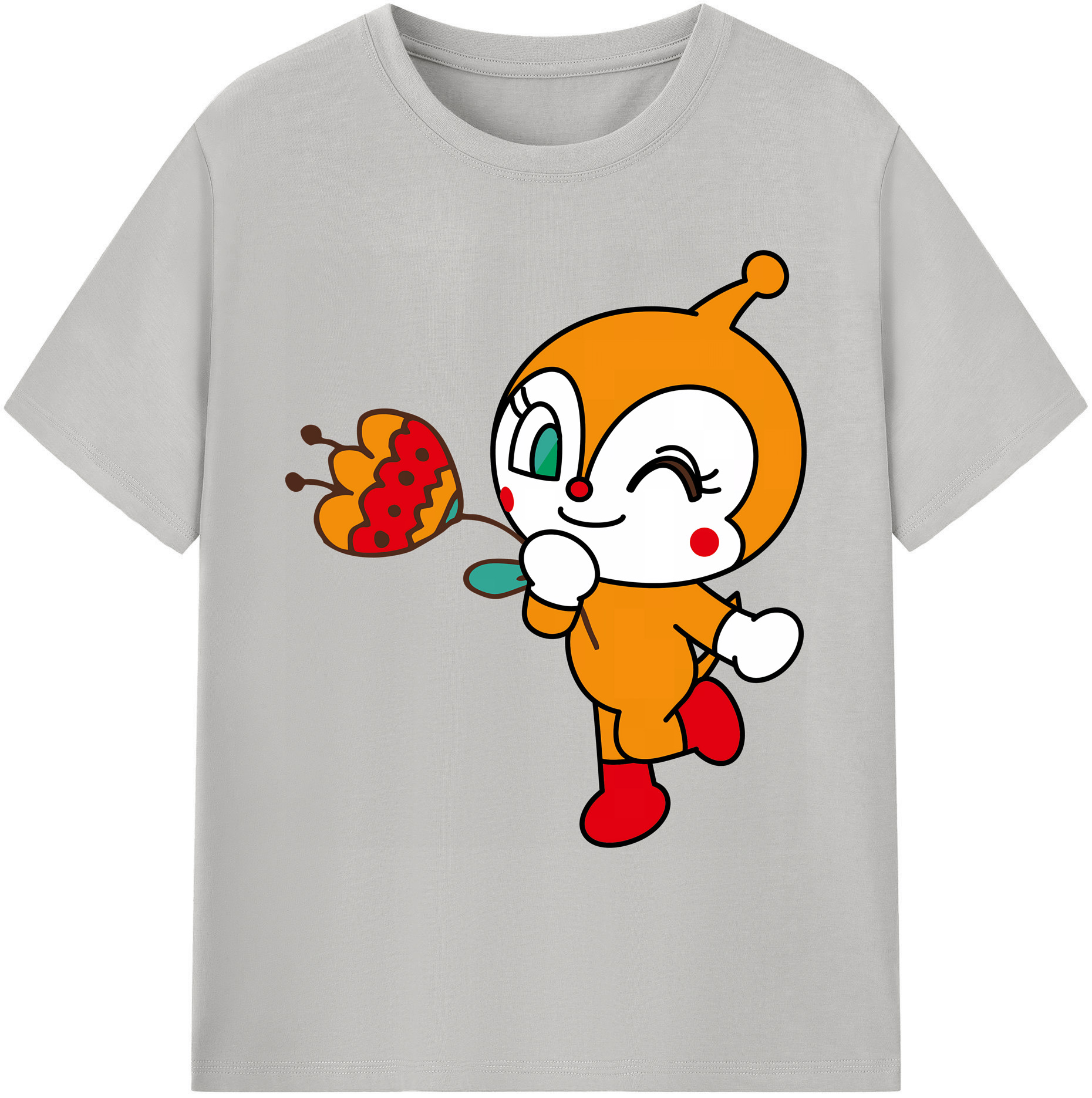 （画像用） アンパンマン Anpanman 綿100％ メンズ半袖Tシャツ｜肌触りやわらか＆通気性