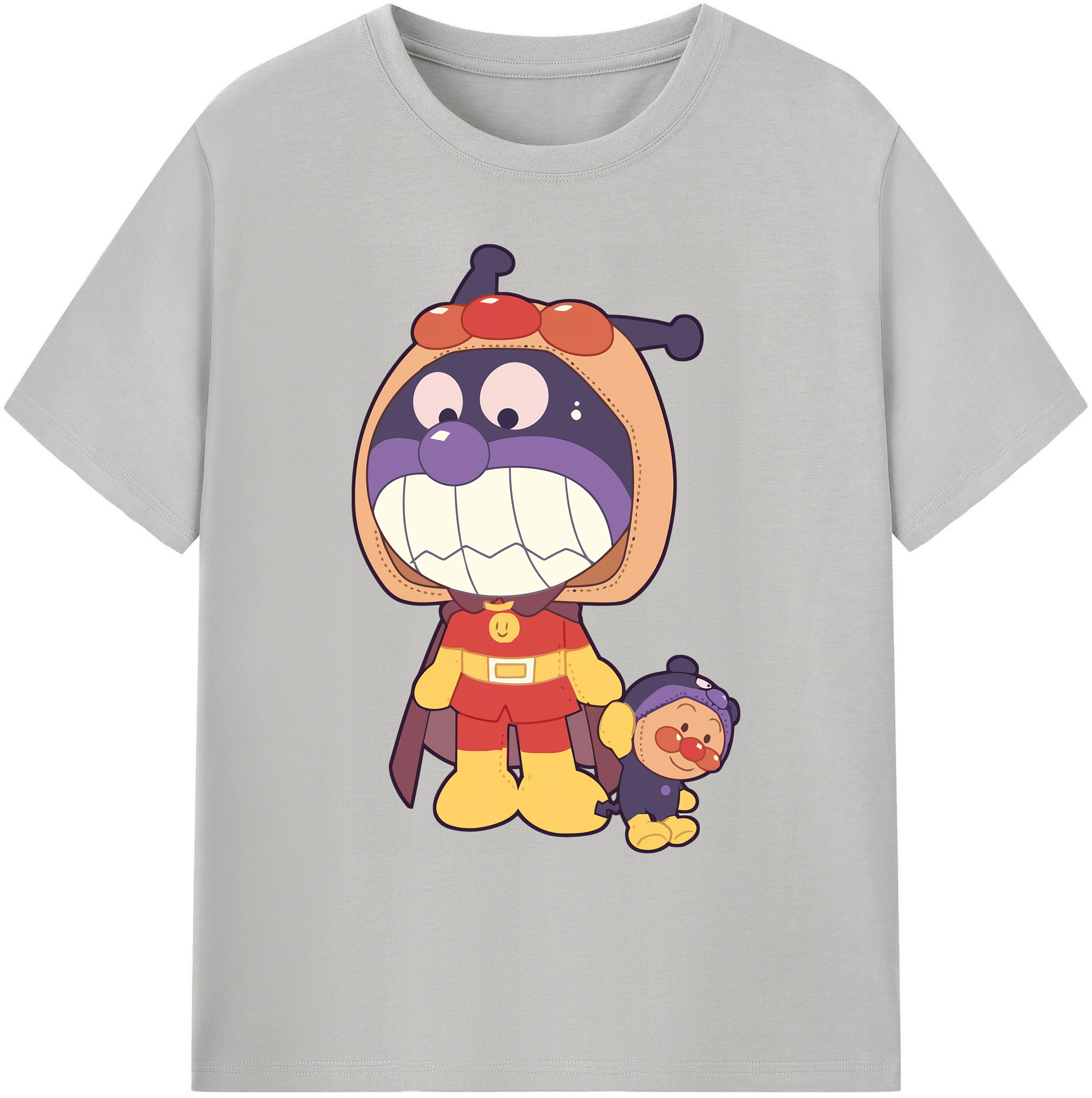 （画像用） アンパンマン Anpanman 綿100％ メンズ半袖Tシャツ｜肌触りやわらか＆通気性