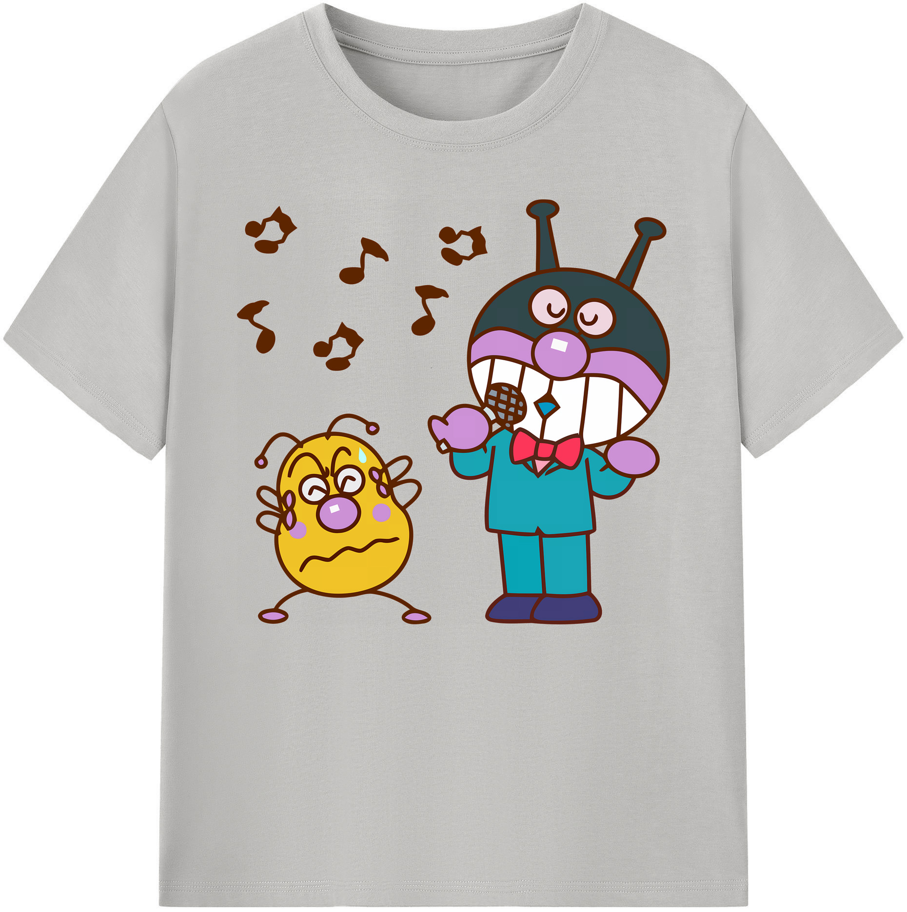（画像用） アンパンマン Anpanman 綿100％ メンズ半袖Tシャツ｜肌触りやわらか＆通気性