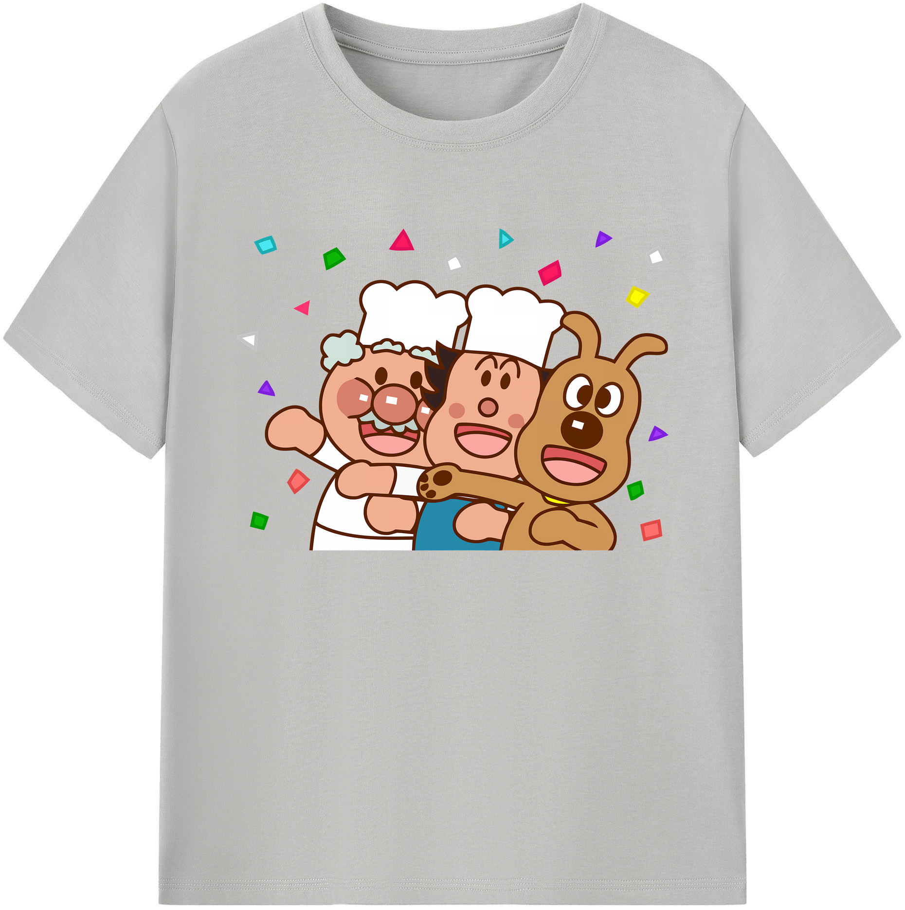 （画像用） アンパンマン Anpanman 綿100％ メンズ半袖Tシャツ｜肌触りやわらか＆通気性