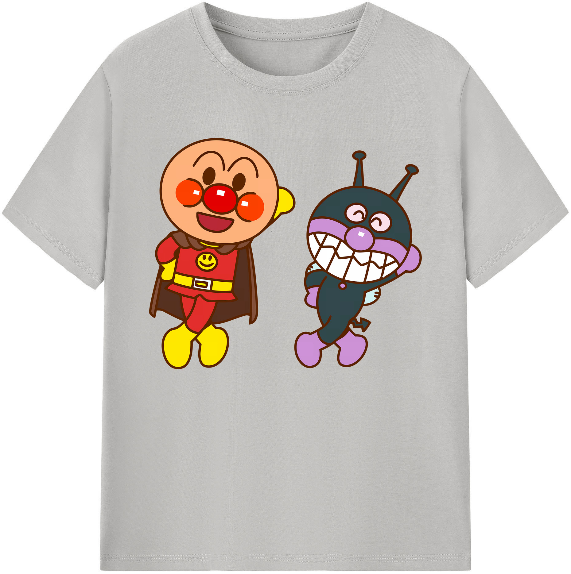 （画像用） アンパンマン Anpanman 綿100％ メンズ半袖Tシャツ｜肌触りやわらか＆通気性