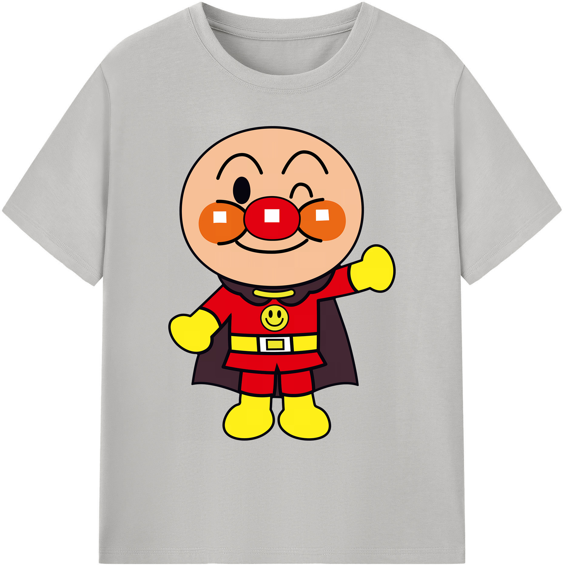 （画像用） アンパンマン Anpanman 綿100％ メンズ半袖Tシャツ｜肌触りやわらか＆通気性