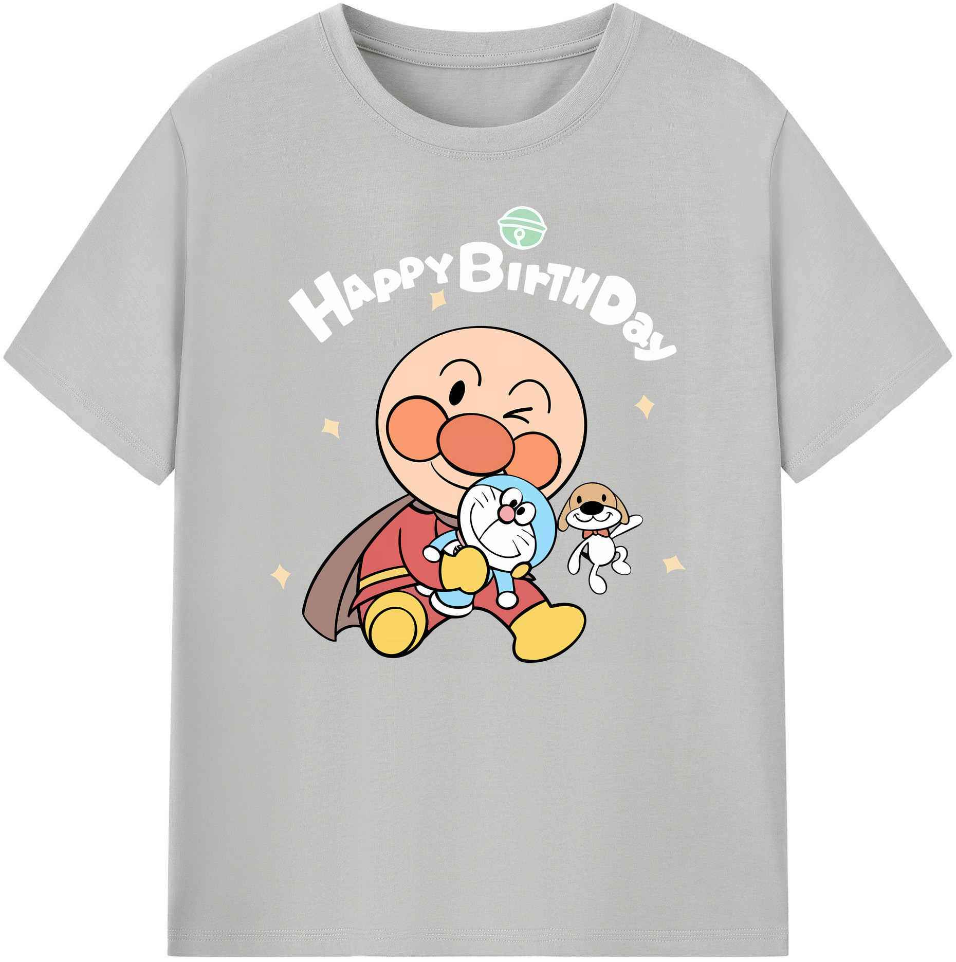 （画像用） アンパンマン Anpanman 綿100％ メンズ半袖Tシャツ｜肌触りやわらか＆通気性