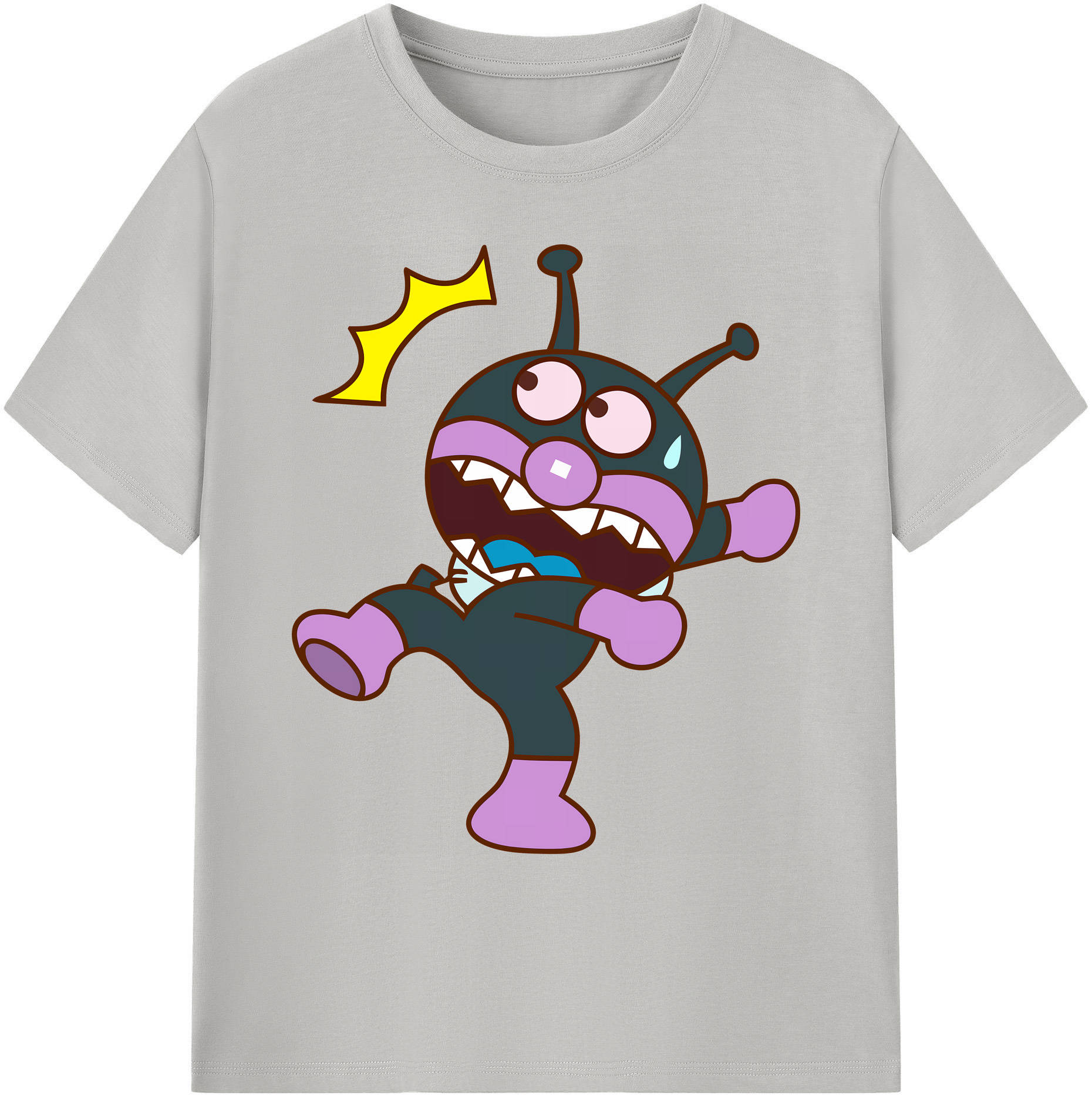（画像用） アンパンマン Anpanman 綿100％ メンズ半袖Tシャツ｜肌触りやわらか＆通気性