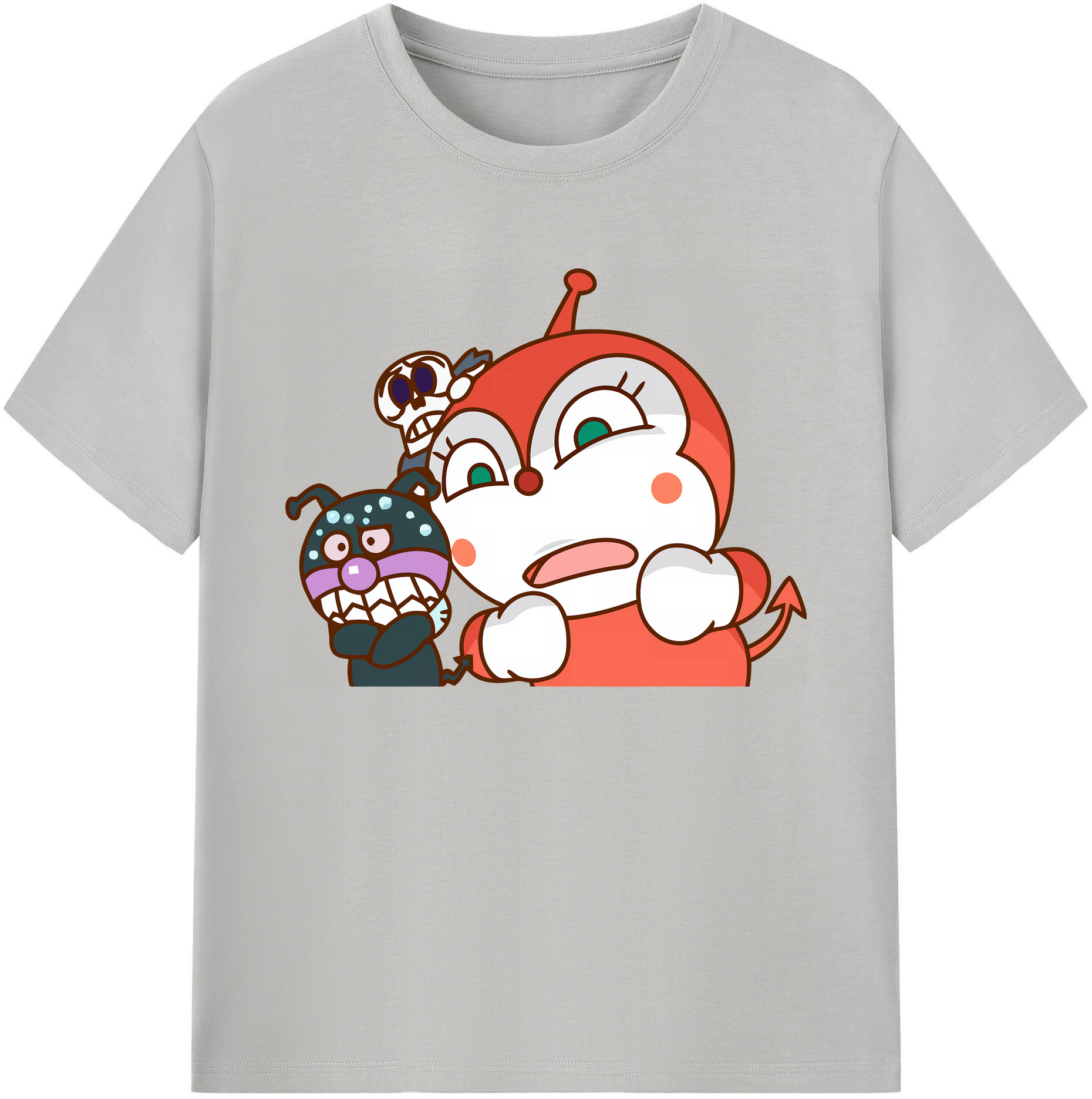 （画像用） アンパンマン Anpanman 綿100％ メンズ半袖Tシャツ｜肌触りやわらか＆通気性