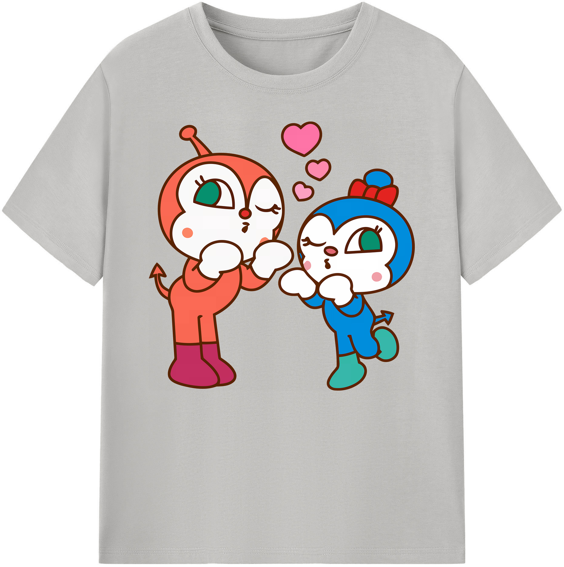 （画像用） アンパンマン Anpanman 綿100％ メンズ半袖Tシャツ｜肌触りやわらか＆通気性