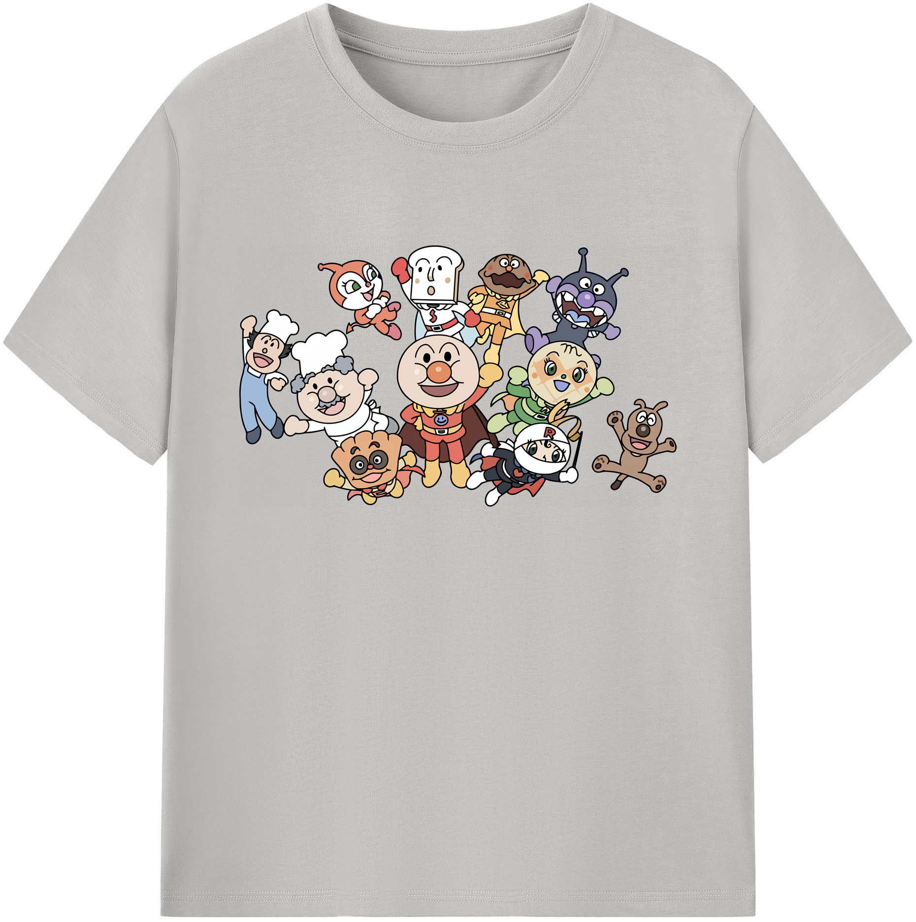 （画像用） アンパンマン Anpanman 綿100％ メンズ半袖Tシャツ｜肌触りやわらか＆通気性