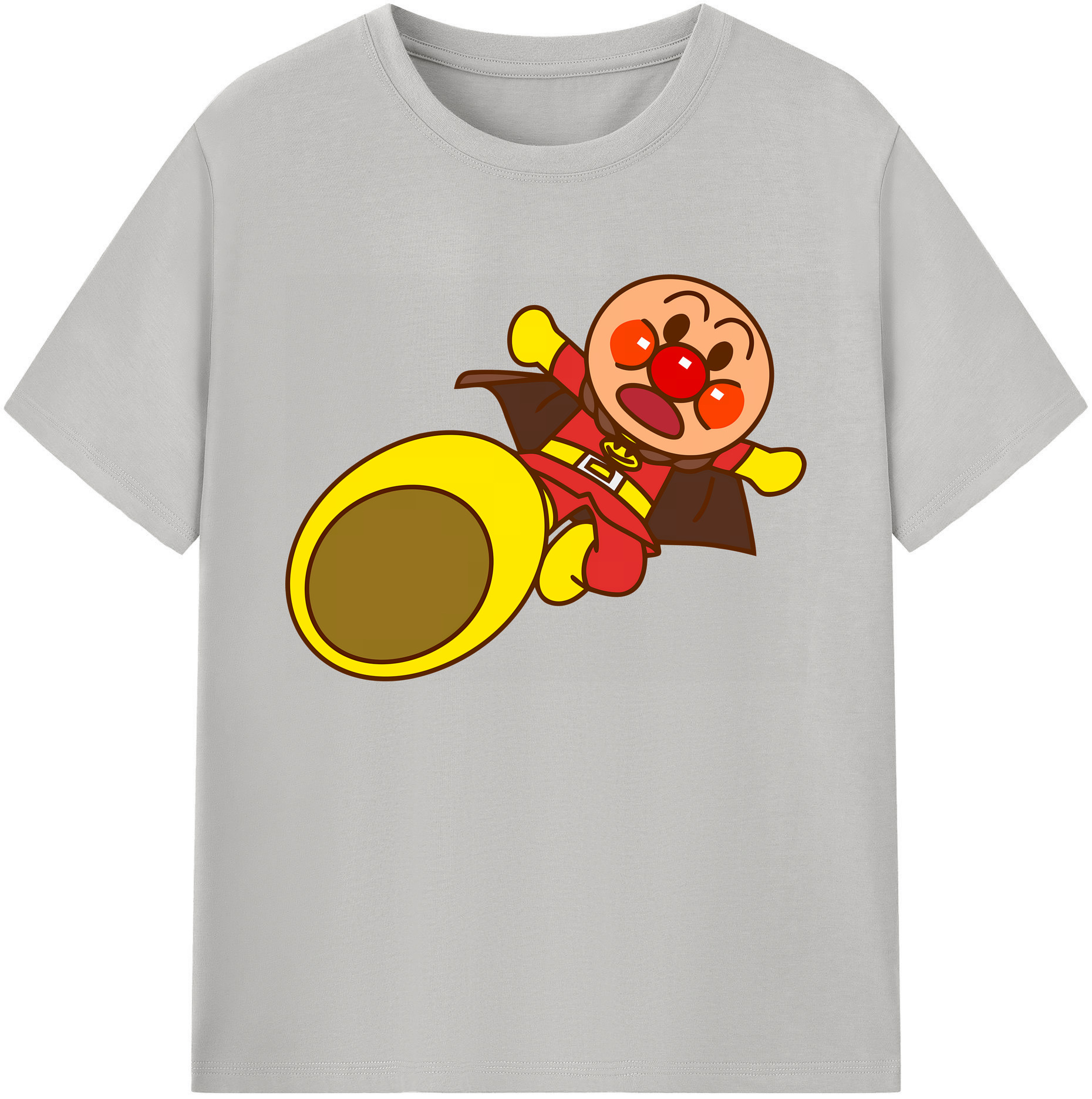 （画像用） アンパンマン Anpanman 綿100％ メンズ半袖Tシャツ｜肌触りやわらか＆通気性