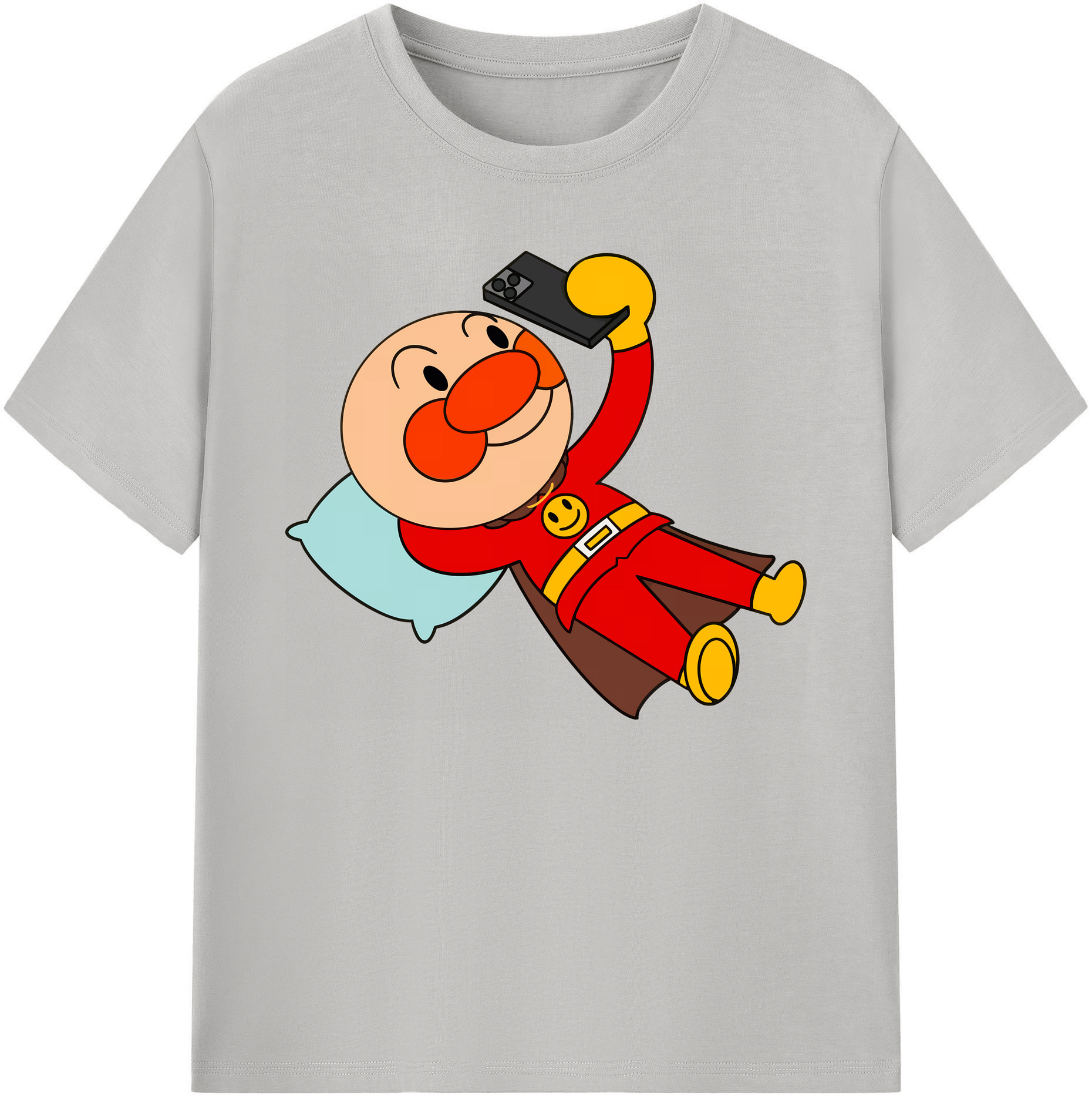 （画像用） アンパンマン Anpanman 綿100％ メンズ半袖Tシャツ｜肌触りやわらか＆通気性