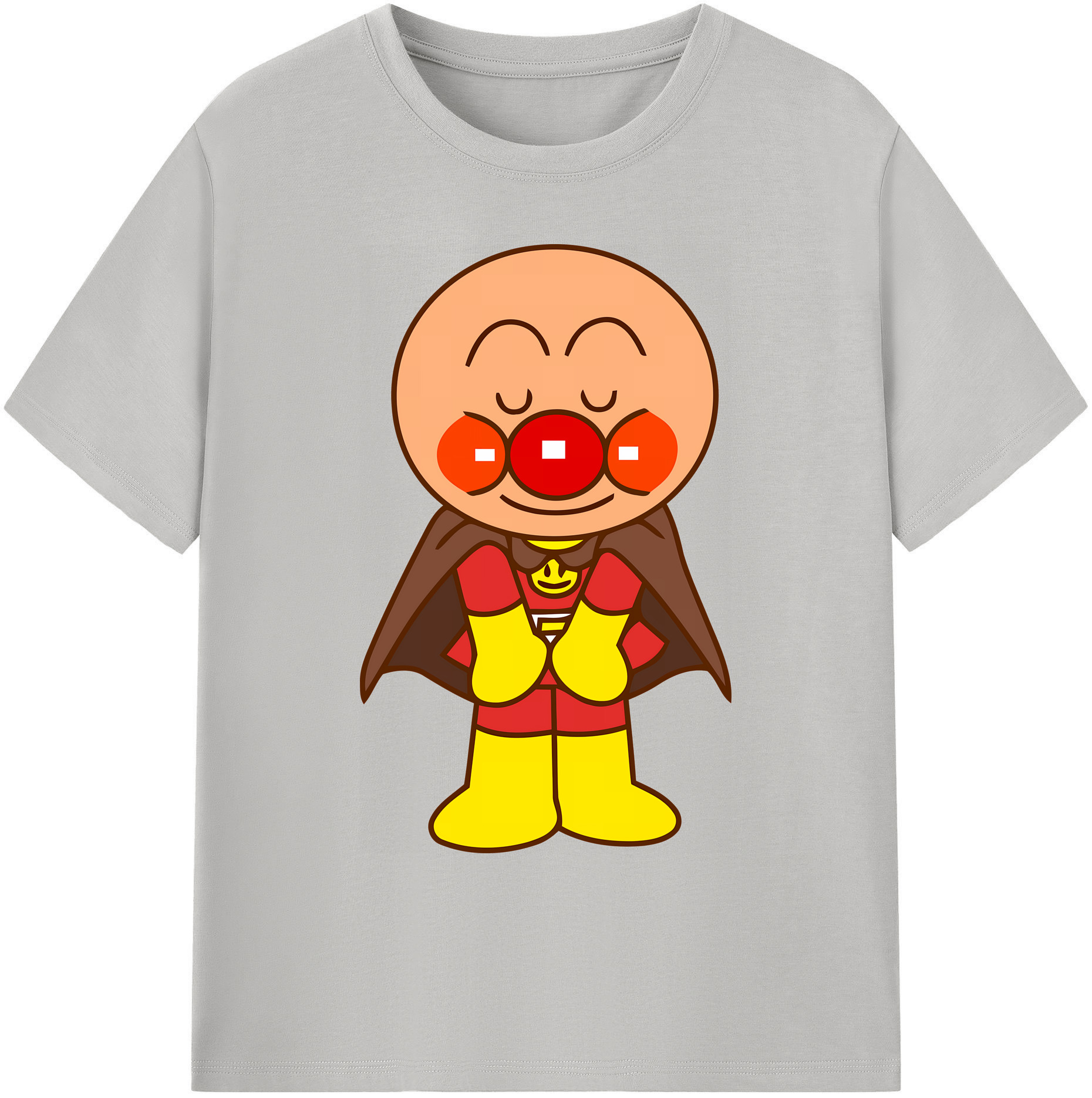 （画像用） アンパンマン Anpanman 綿100％ メンズ半袖Tシャツ｜肌触りやわらか＆通気性