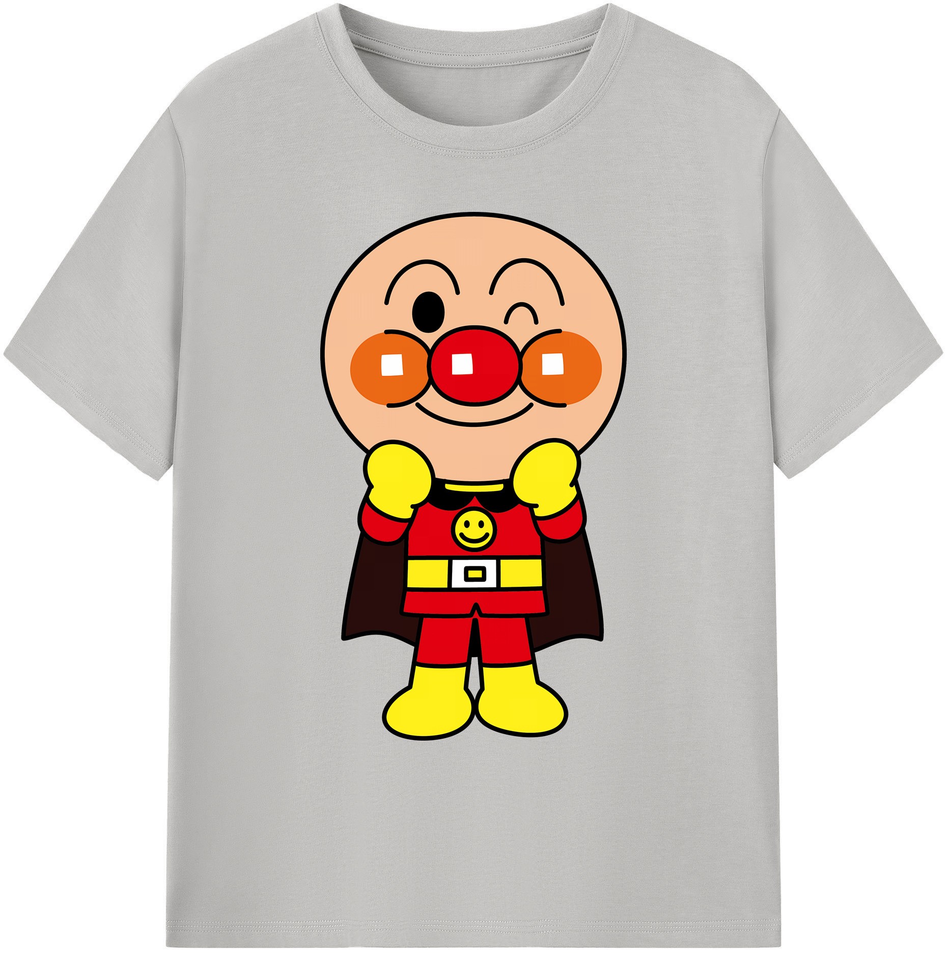 （画像用） アンパンマン Anpanman 綿100％ メンズ半袖Tシャツ｜肌触りやわらか＆通気性