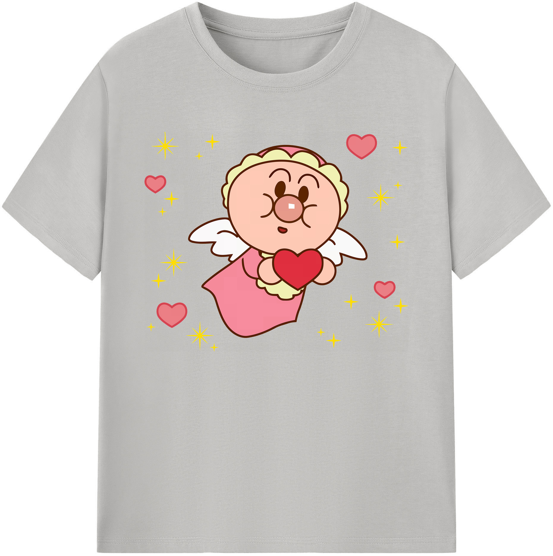 （画像用） アンパンマン Anpanman 綿100％ メンズ半袖Tシャツ｜肌触りやわらか＆通気性