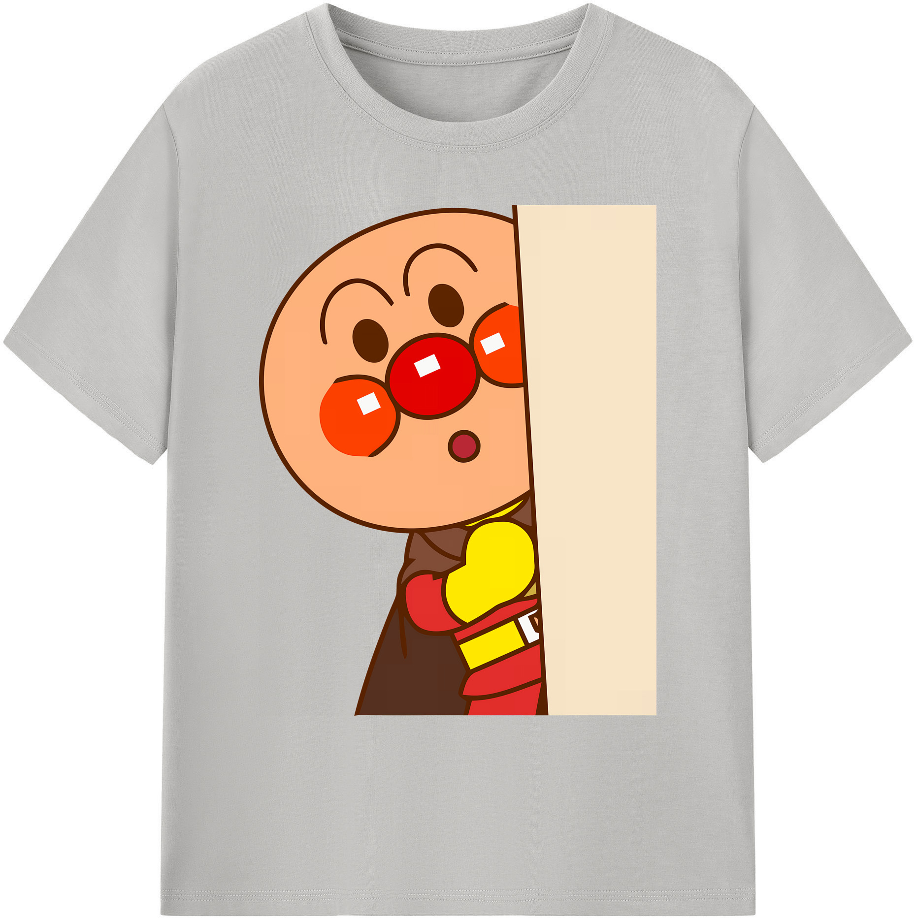 （画像用） アンパンマン Anpanman 綿100％ メンズ半袖Tシャツ｜肌触りやわらか＆通気性