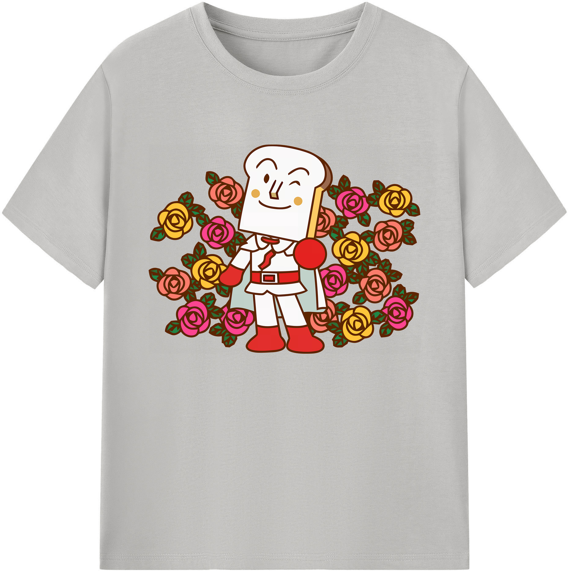 （画像用） アンパンマン Anpanman 綿100％ メンズ半袖Tシャツ｜肌触りやわらか＆通気性