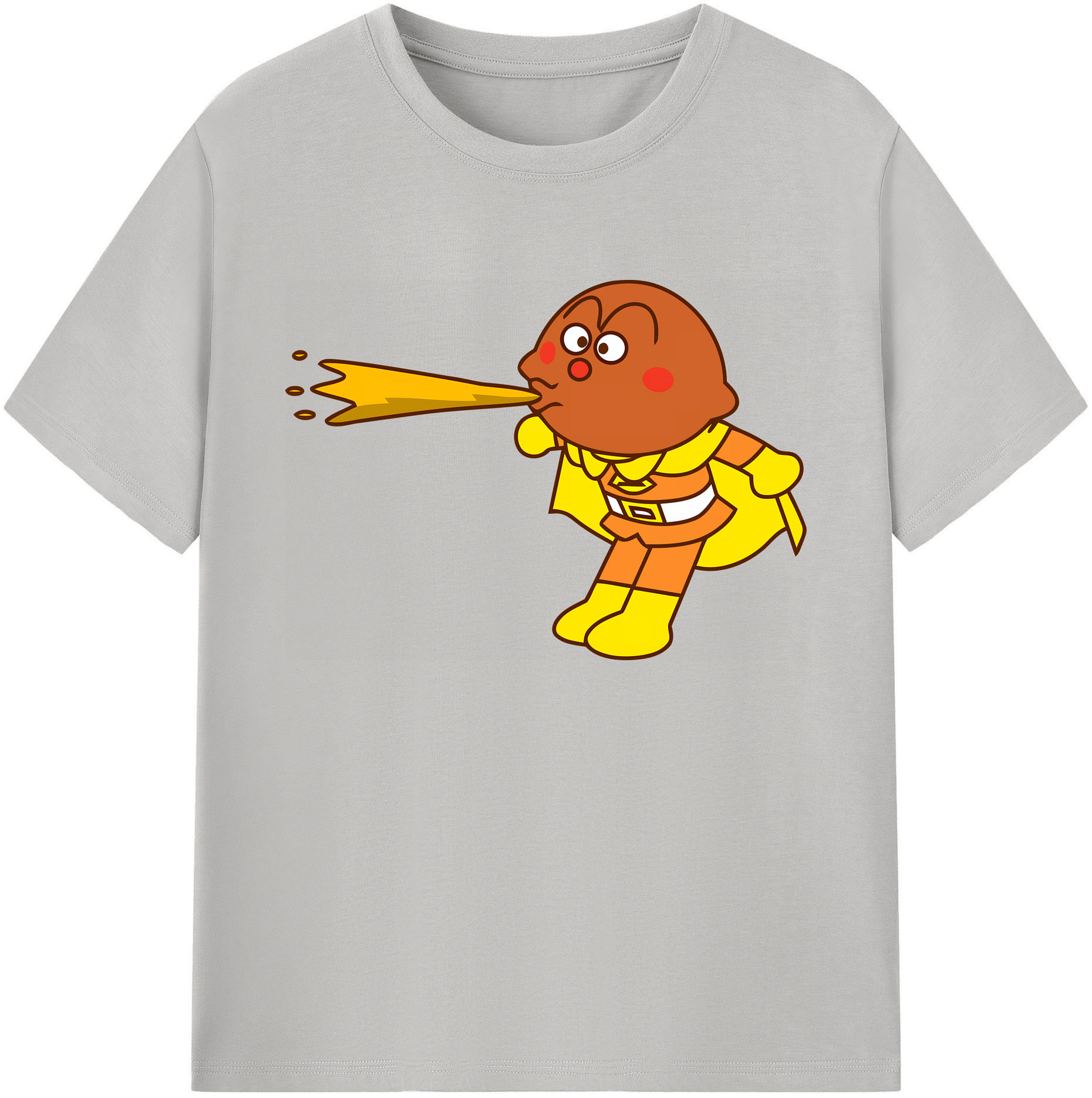 （画像用） アンパンマン Anpanman 綿100％ メンズ半袖Tシャツ｜肌触りやわらか＆通気性
