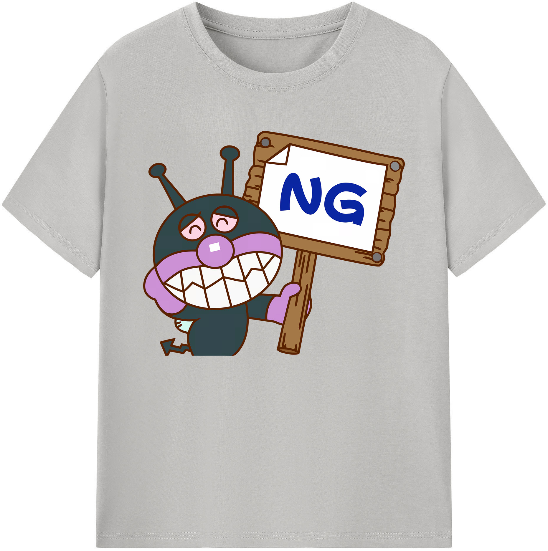 （画像用） アンパンマン Anpanman 綿100％ メンズ半袖Tシャツ｜肌触りやわらか＆通気性