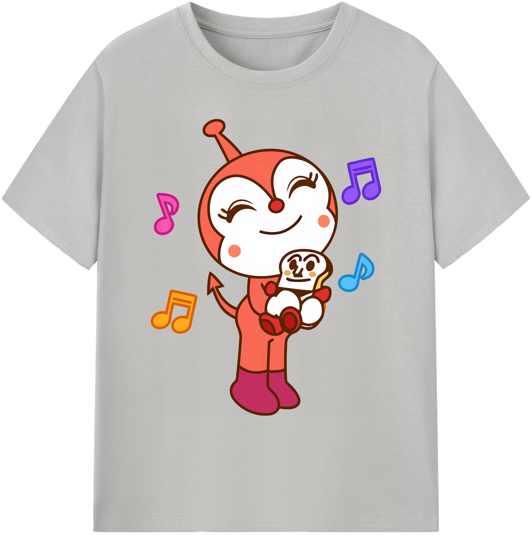 （画像用） アンパンマン Anpanman 綿100％ メンズ半袖Tシャツ｜肌触りやわらか＆通気性