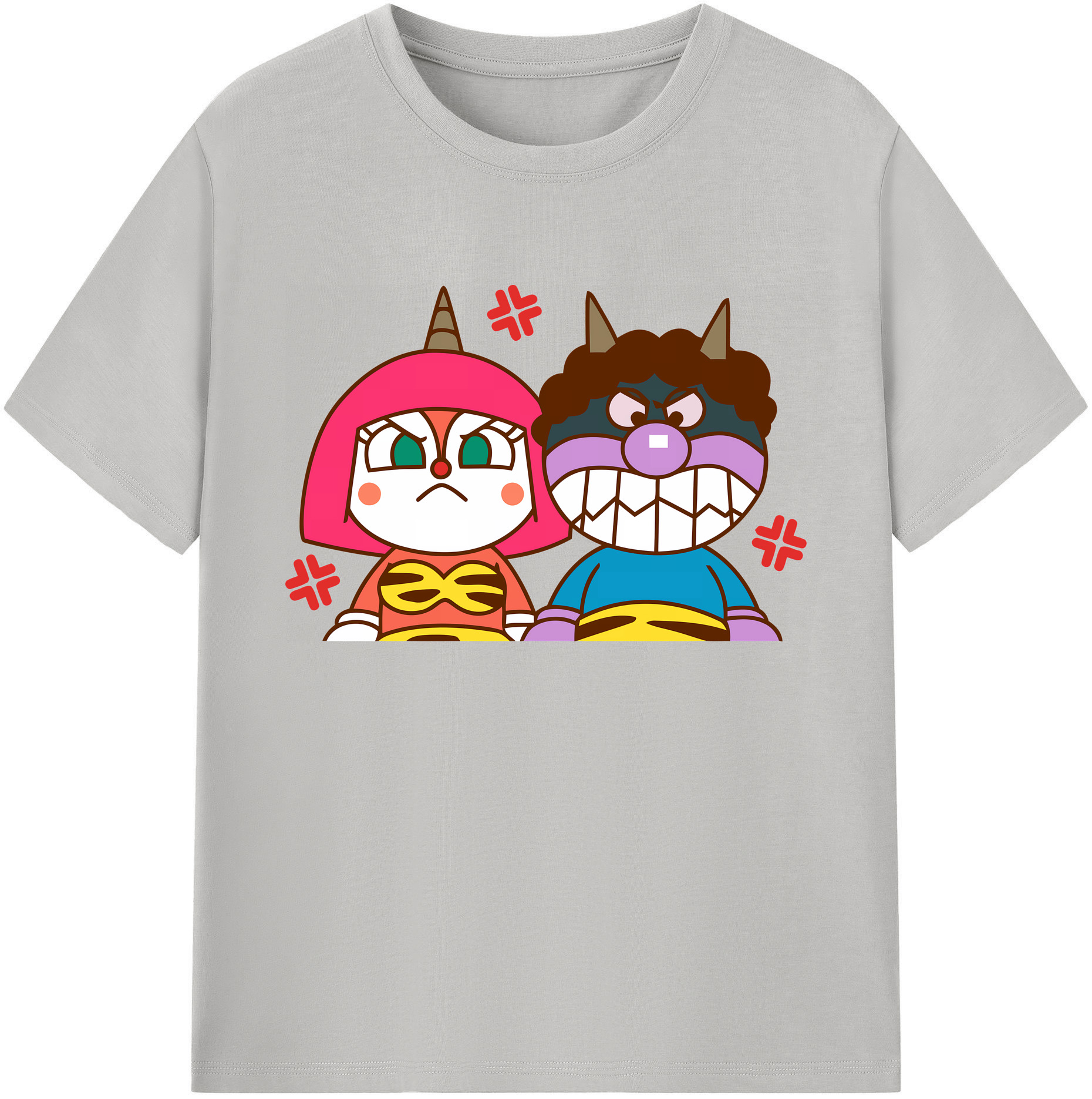 （画像用） アンパンマン Anpanman 綿100％ メンズ半袖Tシャツ｜肌触りやわらか＆通気性