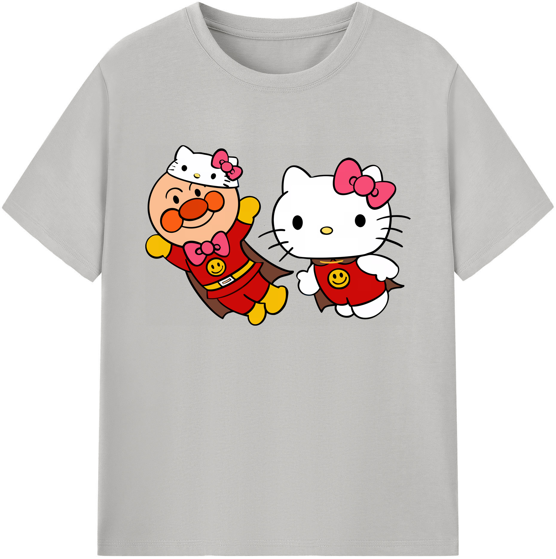 （画像用） アンパンマン Anpanman 綿100％ メンズ半袖Tシャツ｜肌触りやわらか＆通気性