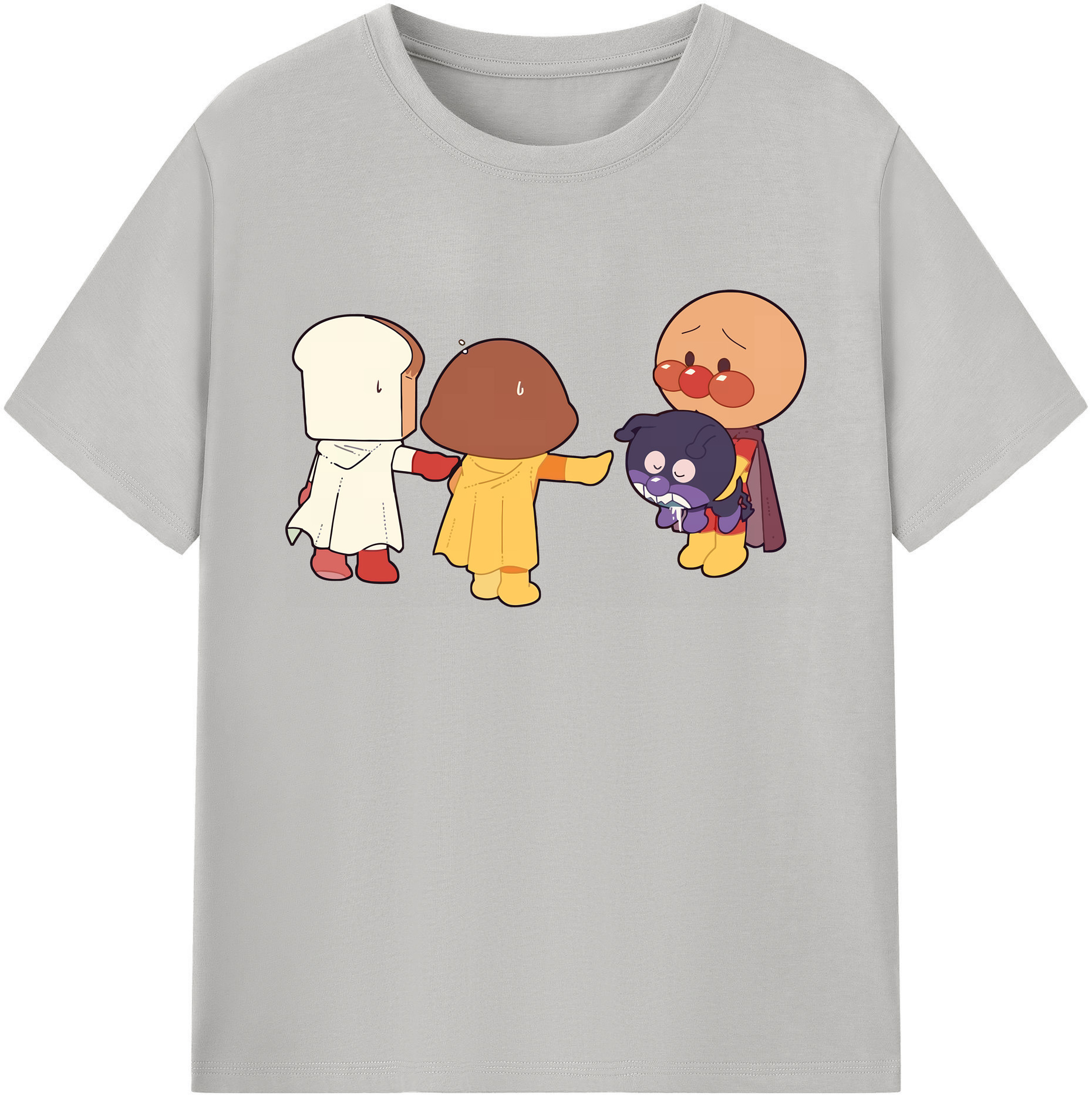 （画像用） アンパンマン Anpanman 綿100％ メンズ半袖Tシャツ｜肌触りやわらか＆通気性