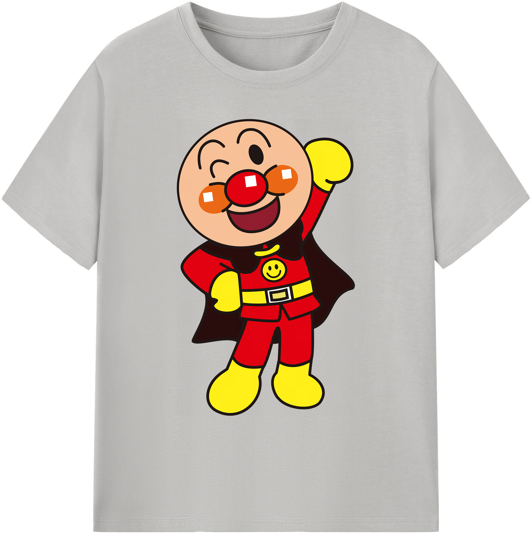 （画像用） アンパンマン Anpanman 綿100％ メンズ半袖Tシャツ｜肌触りやわらか＆通気性