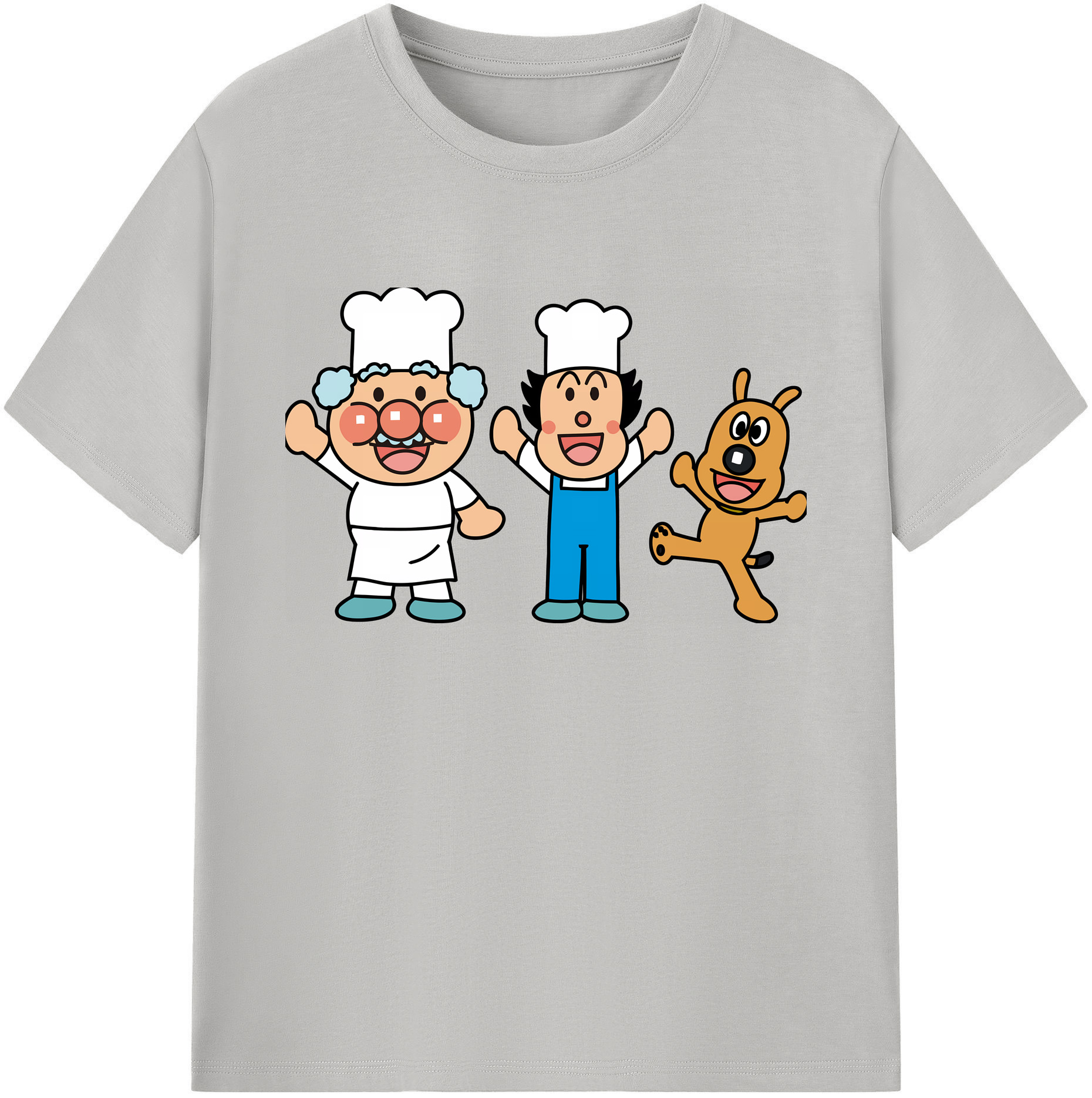 （画像用） アンパンマン Anpanman 綿100％ メンズ半袖Tシャツ｜肌触りやわらか＆通気性