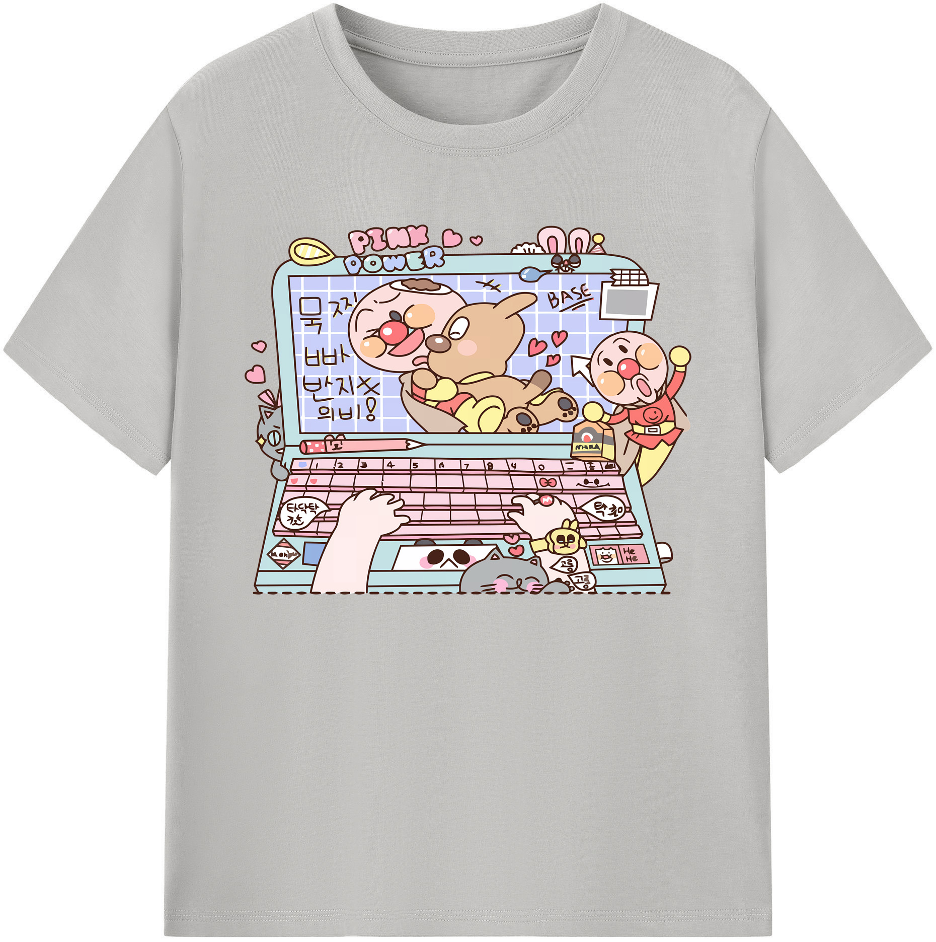 （画像用） アンパンマン Anpanman 綿100％ メンズ半袖Tシャツ｜肌触りやわらか＆通気性