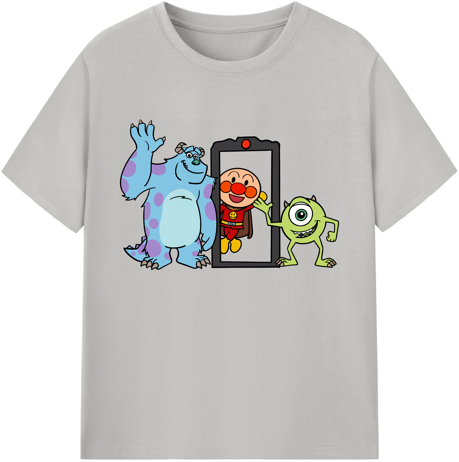 （画像用） アンパンマン Anpanman 綿100％ メンズ半袖Tシャツ｜肌触りやわらか＆通気性