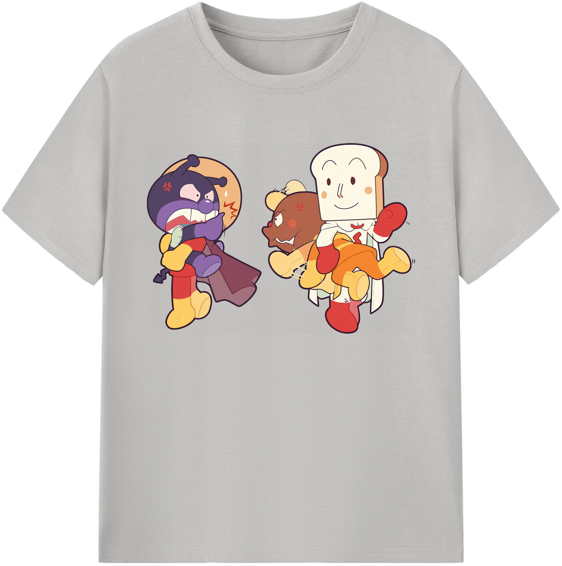 （画像用） アンパンマン Anpanman 綿100％ メンズ半袖Tシャツ｜肌触りやわらか＆通気性