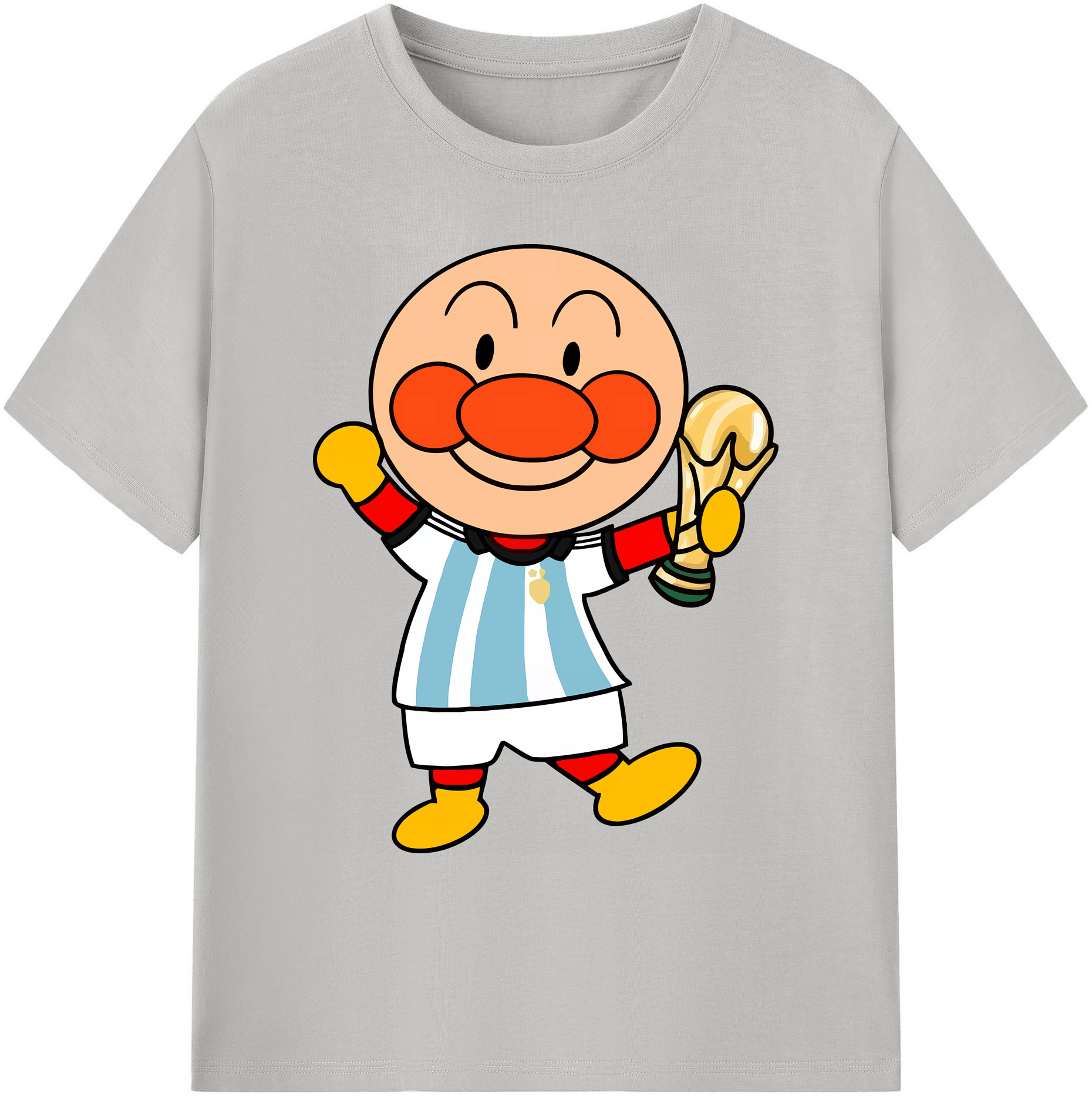 （画像用） アンパンマン Anpanman 綿100％ メンズ半袖Tシャツ｜肌触りやわらか＆通気性