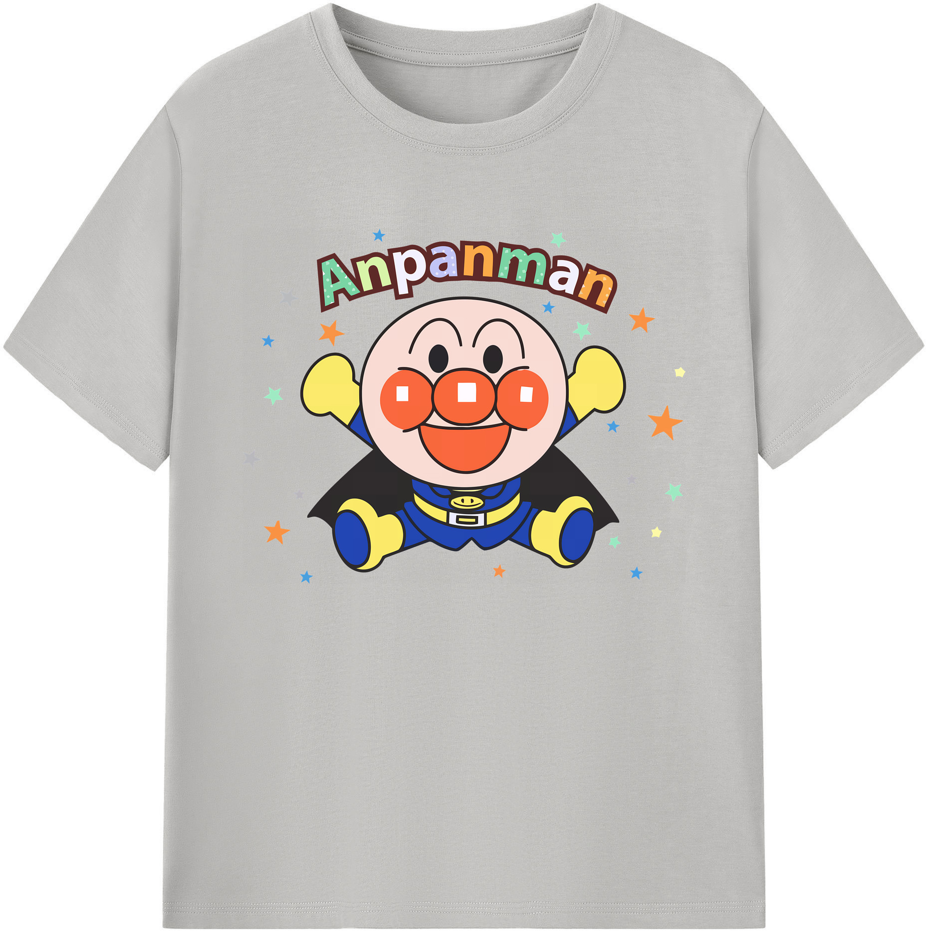（画像用） アンパンマン Anpanman 綿100％ メンズ半袖Tシャツ｜肌触りやわらか＆通気性