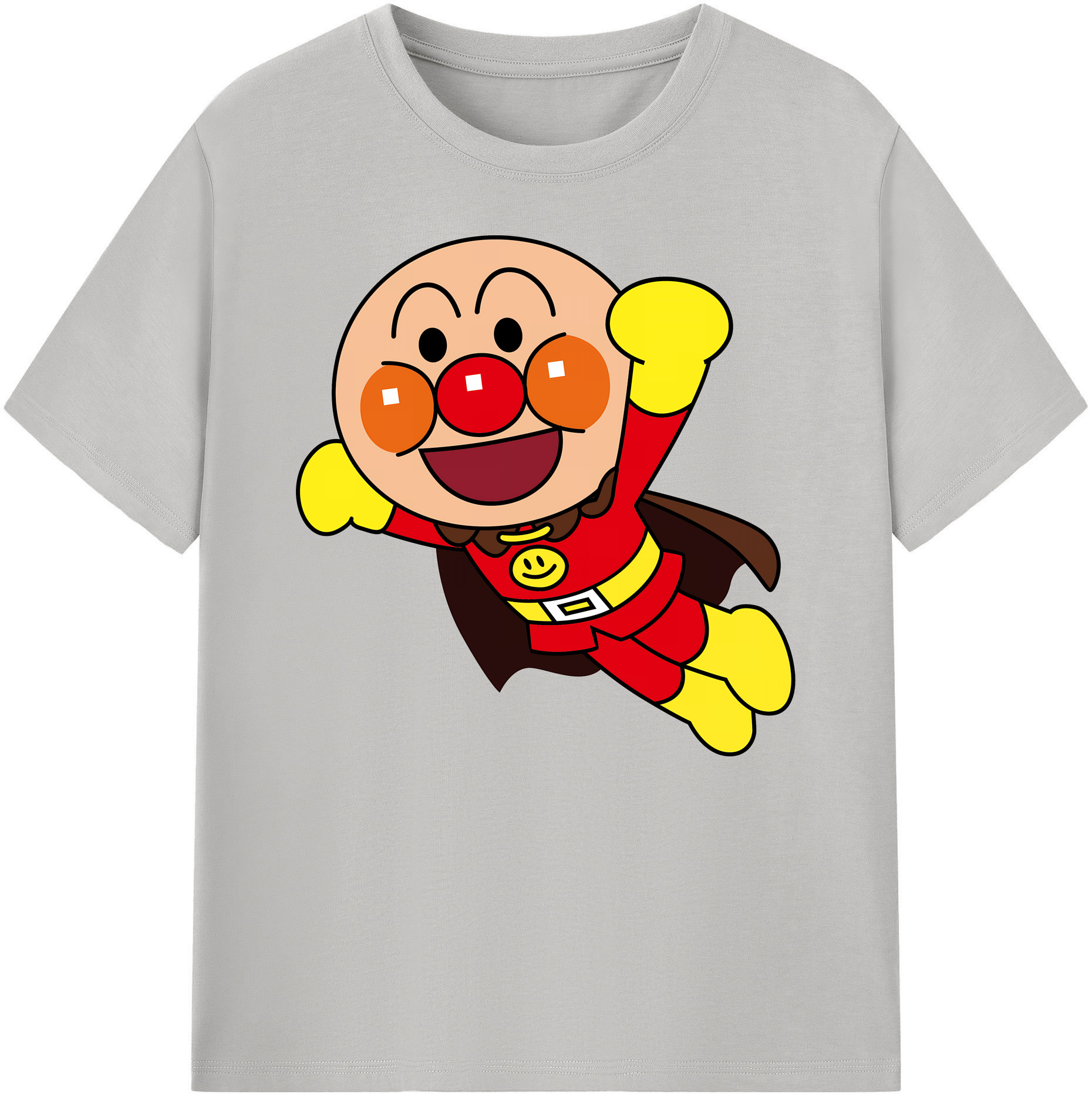 （画像用） アンパンマン Anpanman 綿100％ メンズ半袖Tシャツ｜肌触りやわらか＆通気性